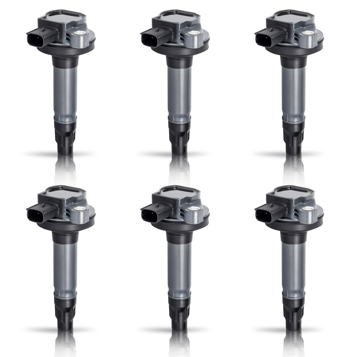 Ena Set Of 6 Ignition Coil Pack For 3.5 3.7 V6 Compatible With Ford Mazda Edge Explorer F150 Taurus Flex Lincoln Mkz Mks Mkx Cx9 2007 2008 2009 2010 2011 2012 2013 2014 2015 2016 Coils For Uf553 Dg520