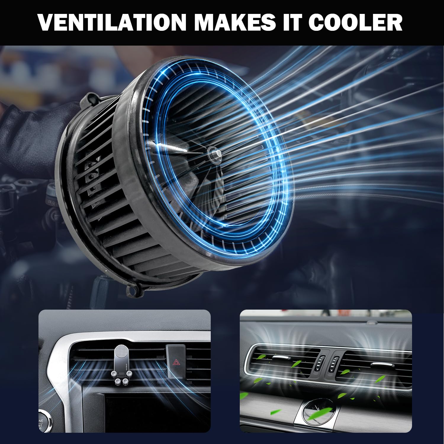 Aspligo 700211 Ac Heater Blower Motor Fan Fit For Chevy Captiva Sport 2012-2015 ,Equinox 2006-2017,For Gmc Terrain 2010-2017,For