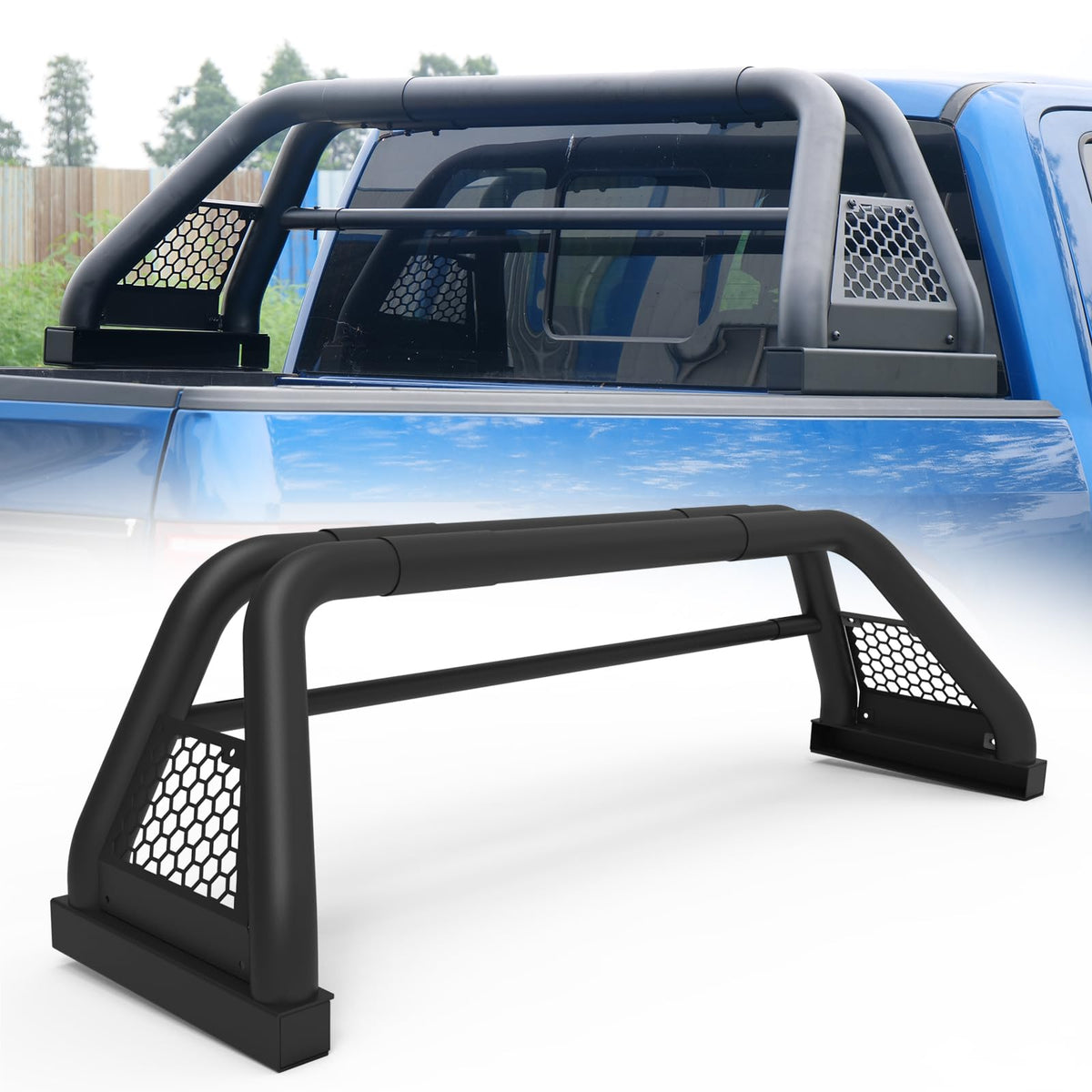 Chase Racks For Trucks, Hawkley Universal Sport Roll Bar Pickup Trucks For Dodge Ram 1500 | Jeep Gladiator | Chevy Silverado | Gmc | Ford F150/Ranger | 2023 Toyota Tundra | Nissan Titan