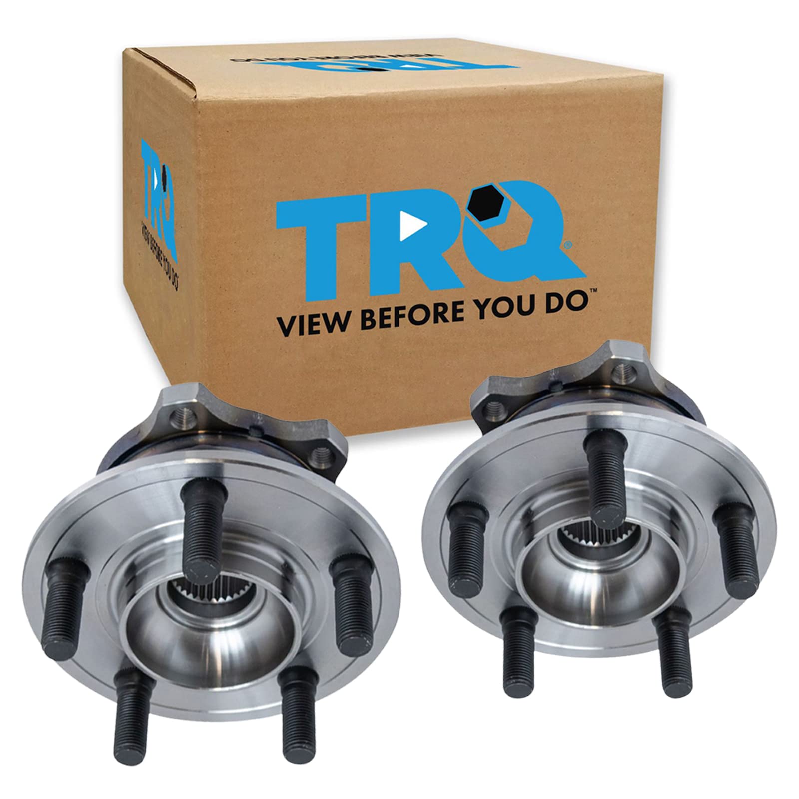 Trq Rear Wheel Hub Bearings Assembly Set Compatible With 2009-2014 Chrysler 300 2008-2014 Dodge Challenger Charger