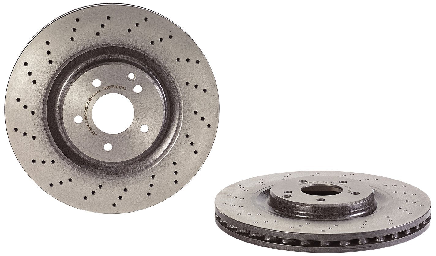 Brembo 09.A731.11 UV Coated vented drilled Front Brake Rotor MERCEDES-BENZ OE# A2034210912