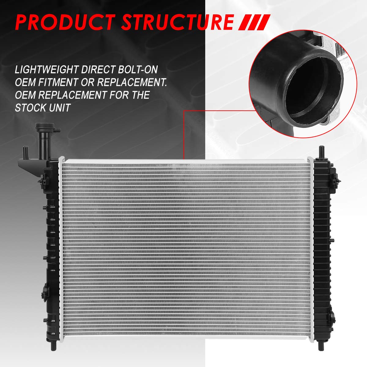 Auto Dynasty Radiator Compatible With 2007-2017 Buick Enclave Chevy Traverse Gmc Acadia Limited Saturn Outlook At, Dpi 13007 Fac
