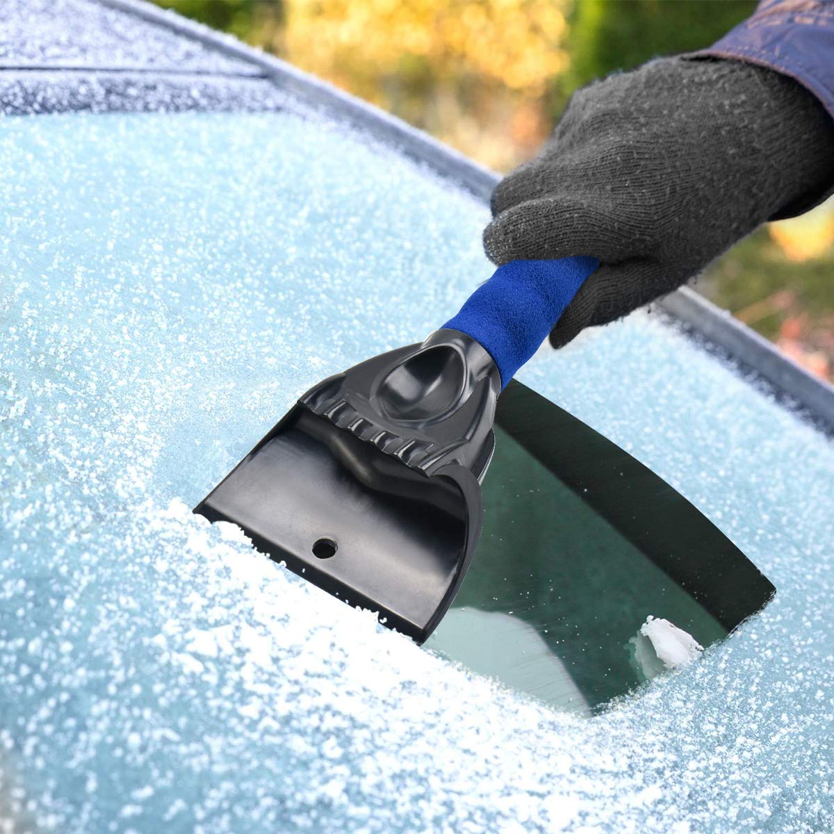 Zecval Ice Scraper For Cars And Small Trucks - Dang Near Indestructible Ice Scrapers For Car Windshield From Scrape Frost And Ic