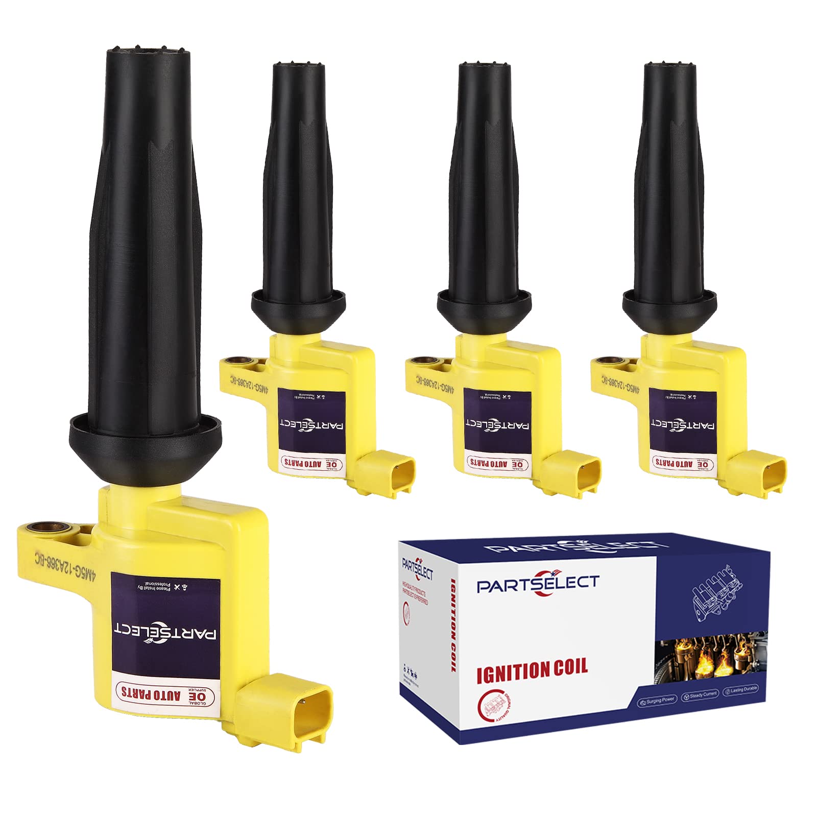 Partselect Set Of 4 Ignition Coil Pack Fd505 Dg501 Replacement For Ford Focus 2003-2011 Escape 2005-2008 For Mazda 3 2004 2005 T