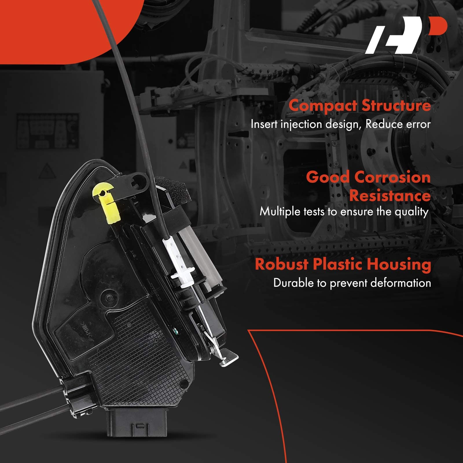 A-Premium Door Latch Lock Actuator Compatible With Nissan Vehicles - Leaf 2013-2019, Hatchback - Front Left Driver Side, Replace