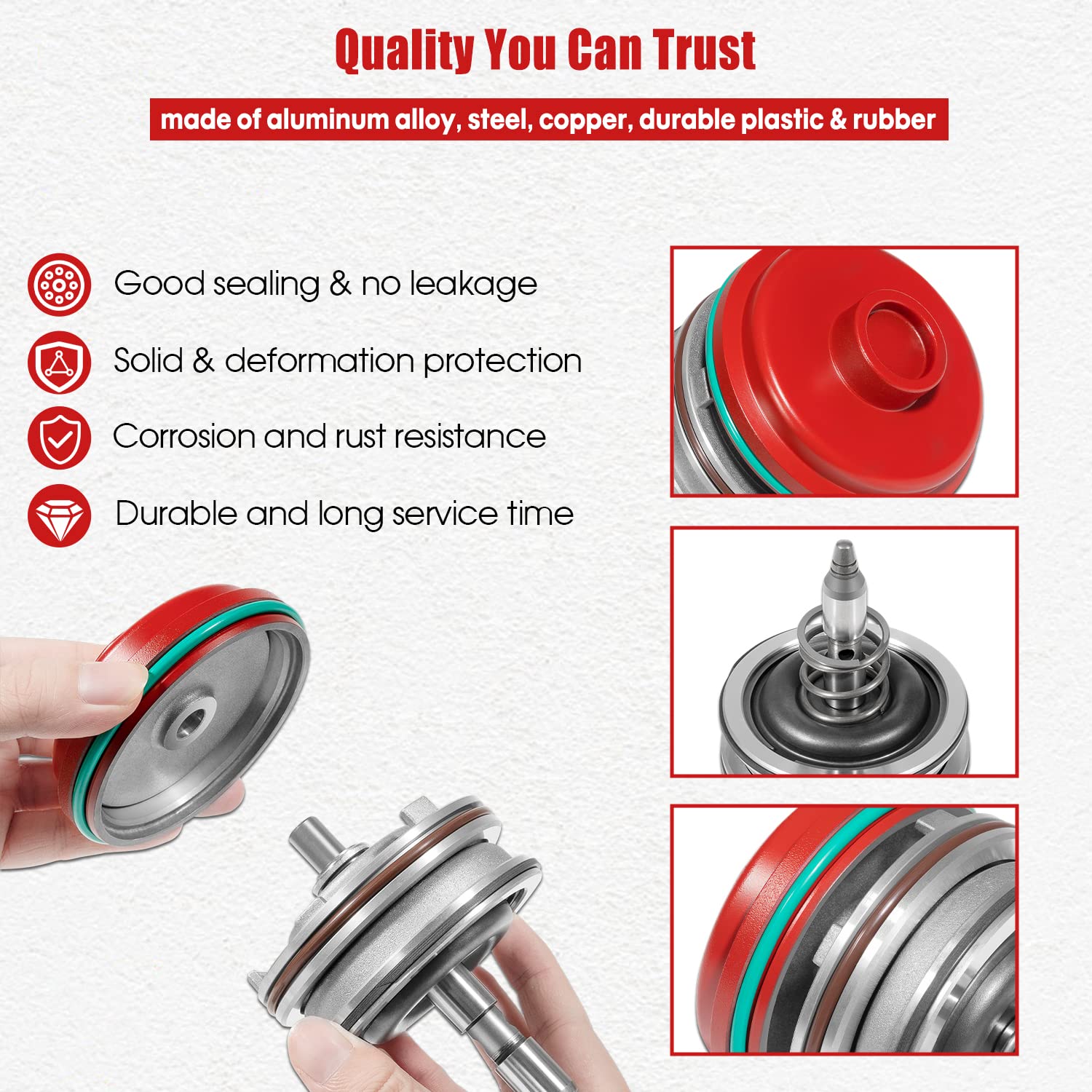 High Performance Corvette Servo Piston Assembly With Cover, Snap Ring And Pin For Gm 1982-2014 700R4 4L60E 4L65E 4L70E Transmiss