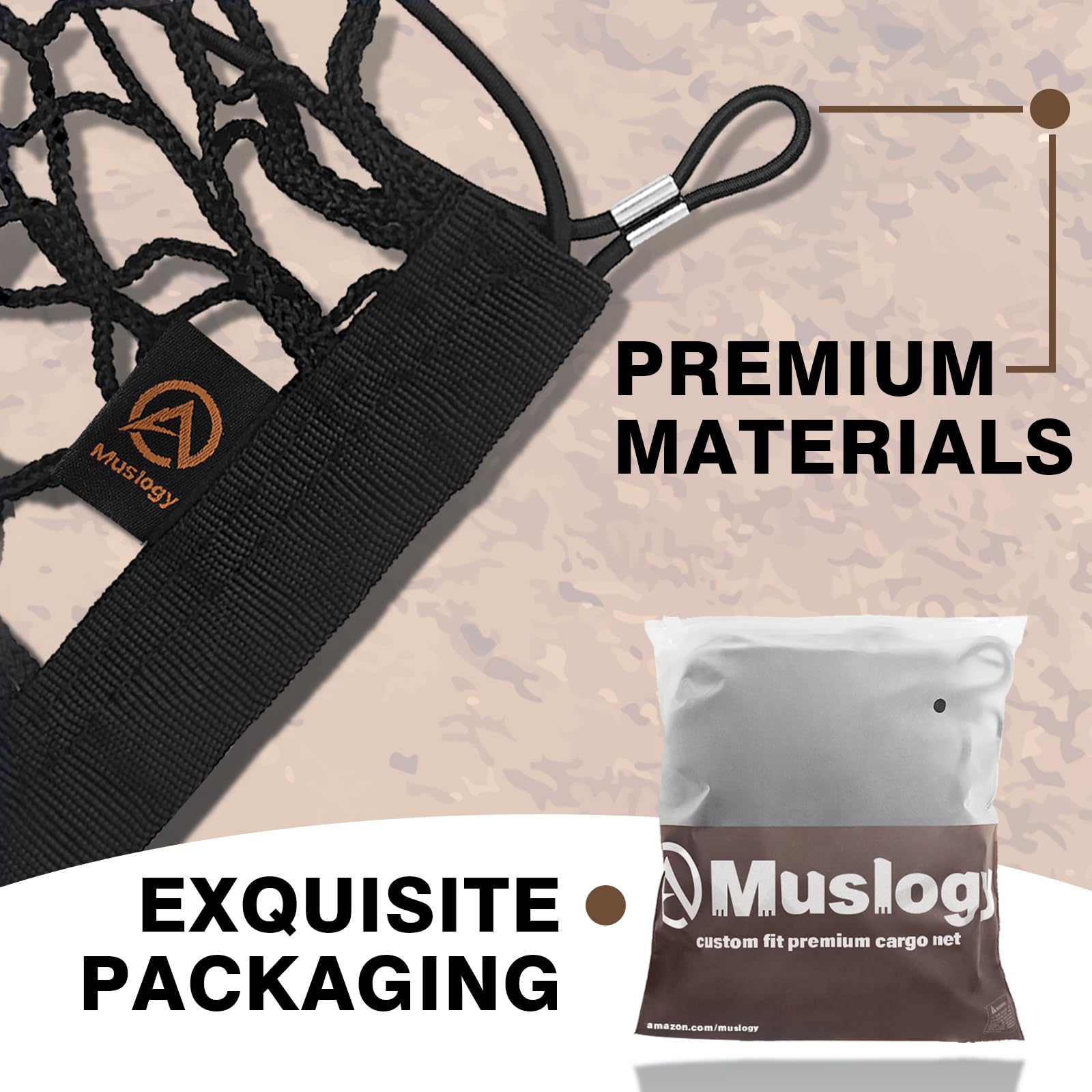 Muslogy Truck Bed Cargo Net Compatible With Nissan Frontier 2022-2024 2025 Accessories Storage Organizer Pickup Truck Bed Envelo