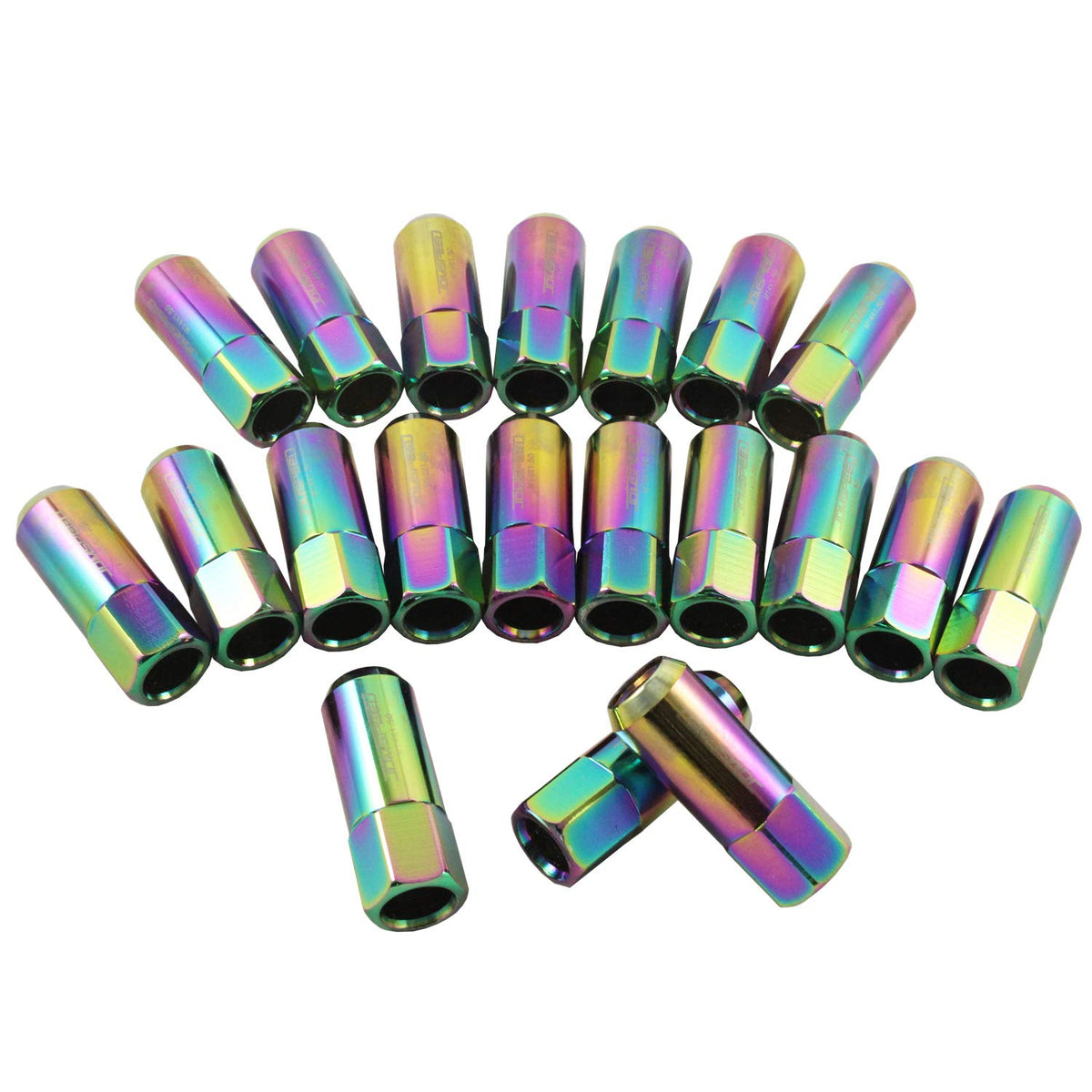 Jdmspeed New Neo Chrome 20Pcs 14X1.5Mm 60Mm Extended Forged Aluminum Tuner Racing Lug Nut