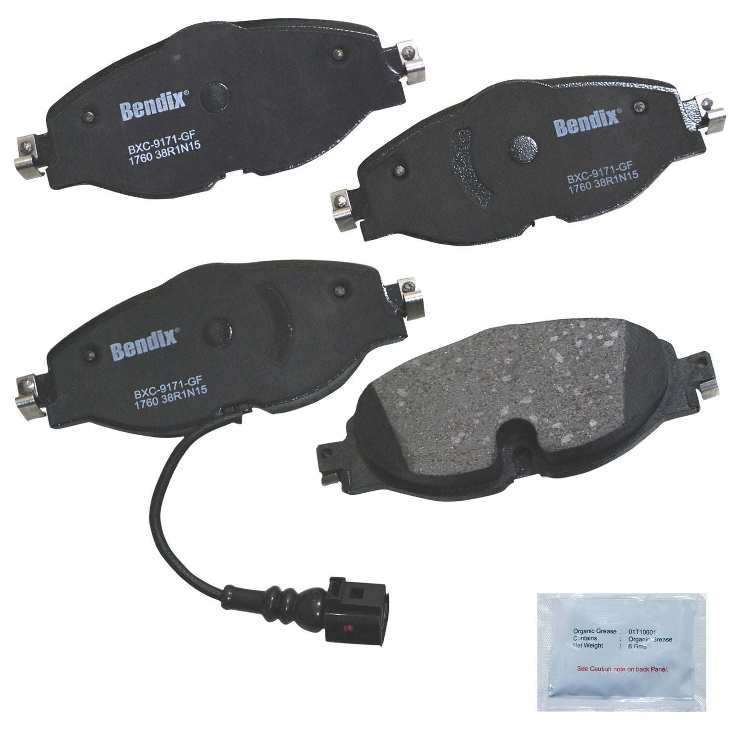 Bendix Priority1 Cfc1760 Disc Brake Pad Set Ceramic For Select Models Audi A1,A3 Quattro Sportback Quattro Quattro Ateca Caddy A