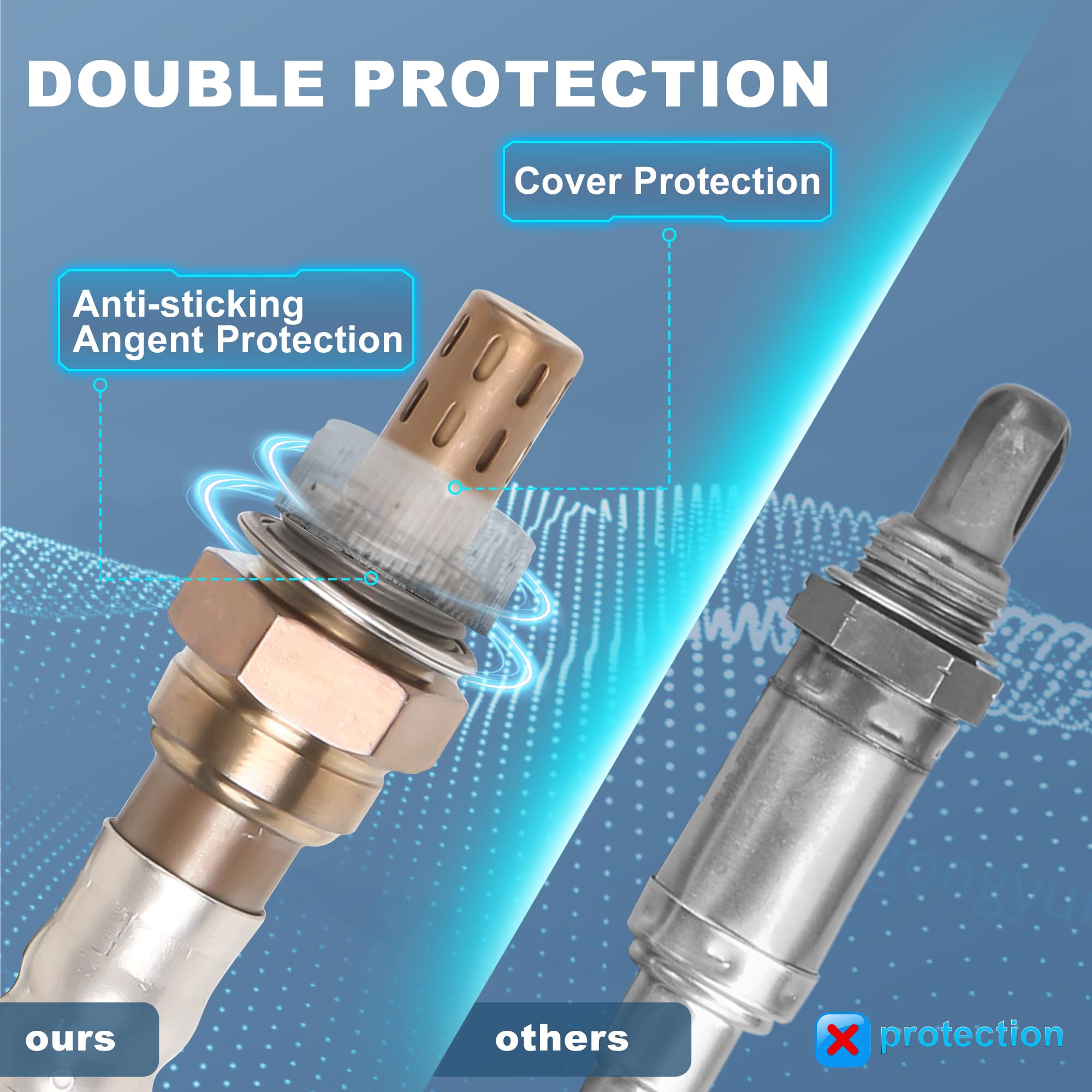 KUIPERAUTO Oxygen Sensor Upstream + Downstream 15150 2344337 2344112 15140 Compatible for Cadillac CTS Escalade Chevy Avalanche