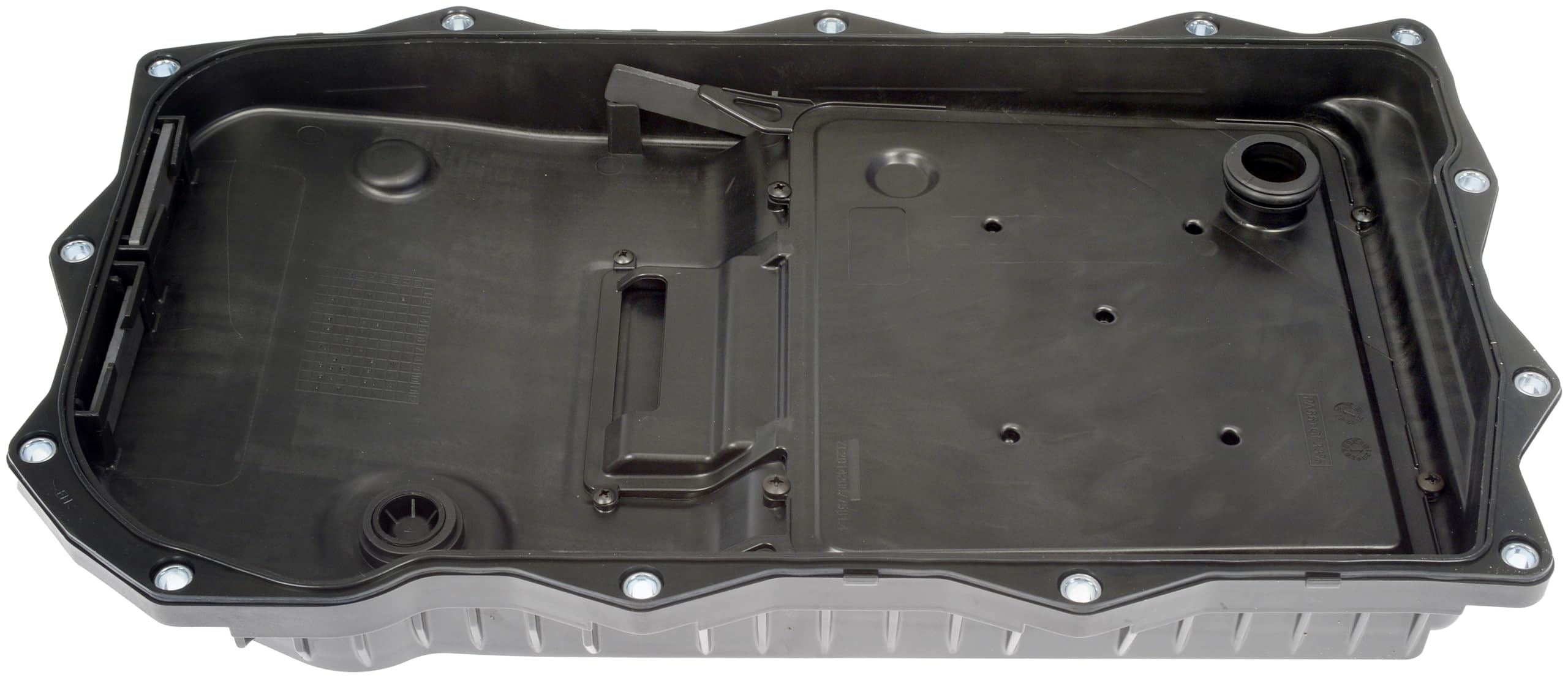 Dorman 265-850 Transmission Pan With Drain Plug, Gasket And Bolts Compatible With Select Models (Oe Fix), Black