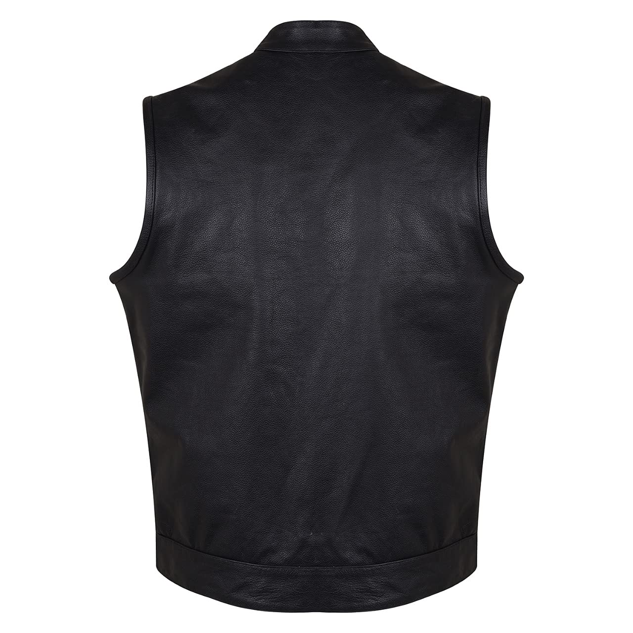 Soa Men'S Leather Vest Anarchy Motorcycle Biker Club Concealed Carry