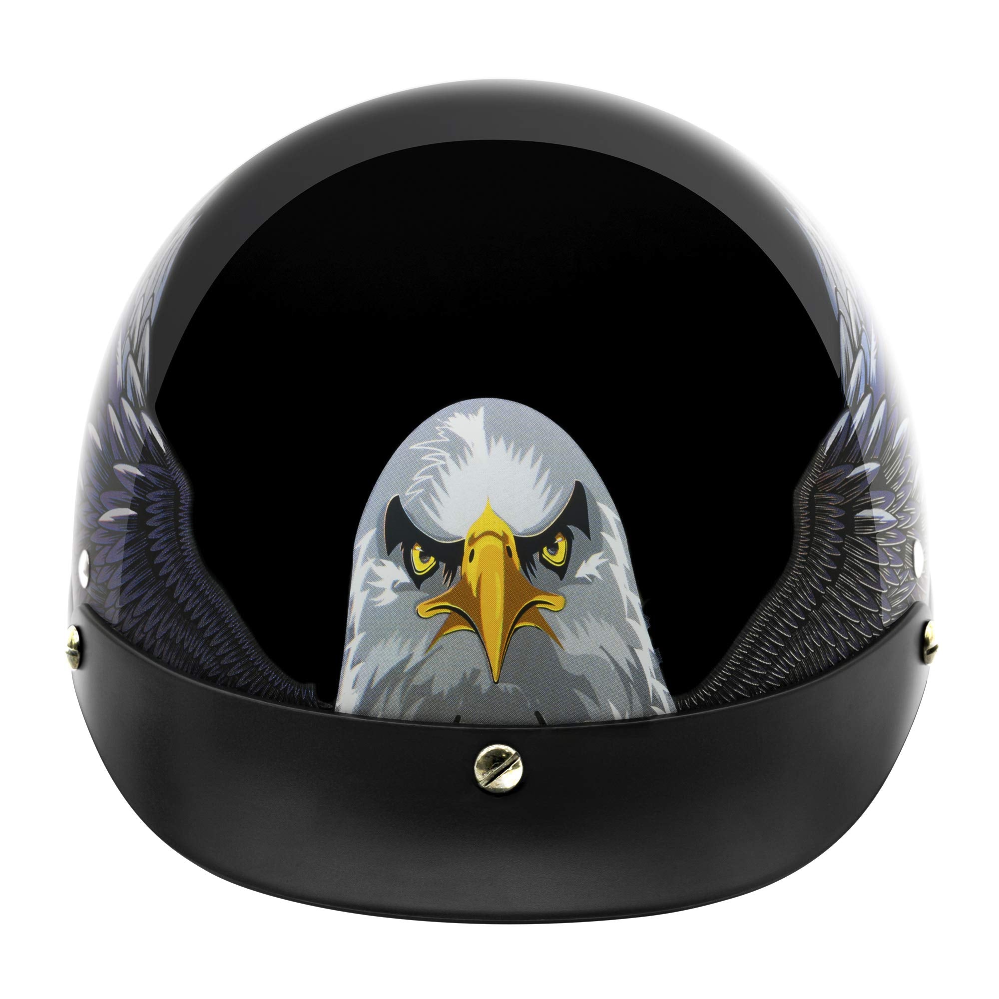 Vcan Cruiser New Patriotic Eagle Usa Graphics Motorcycle Half Helmet