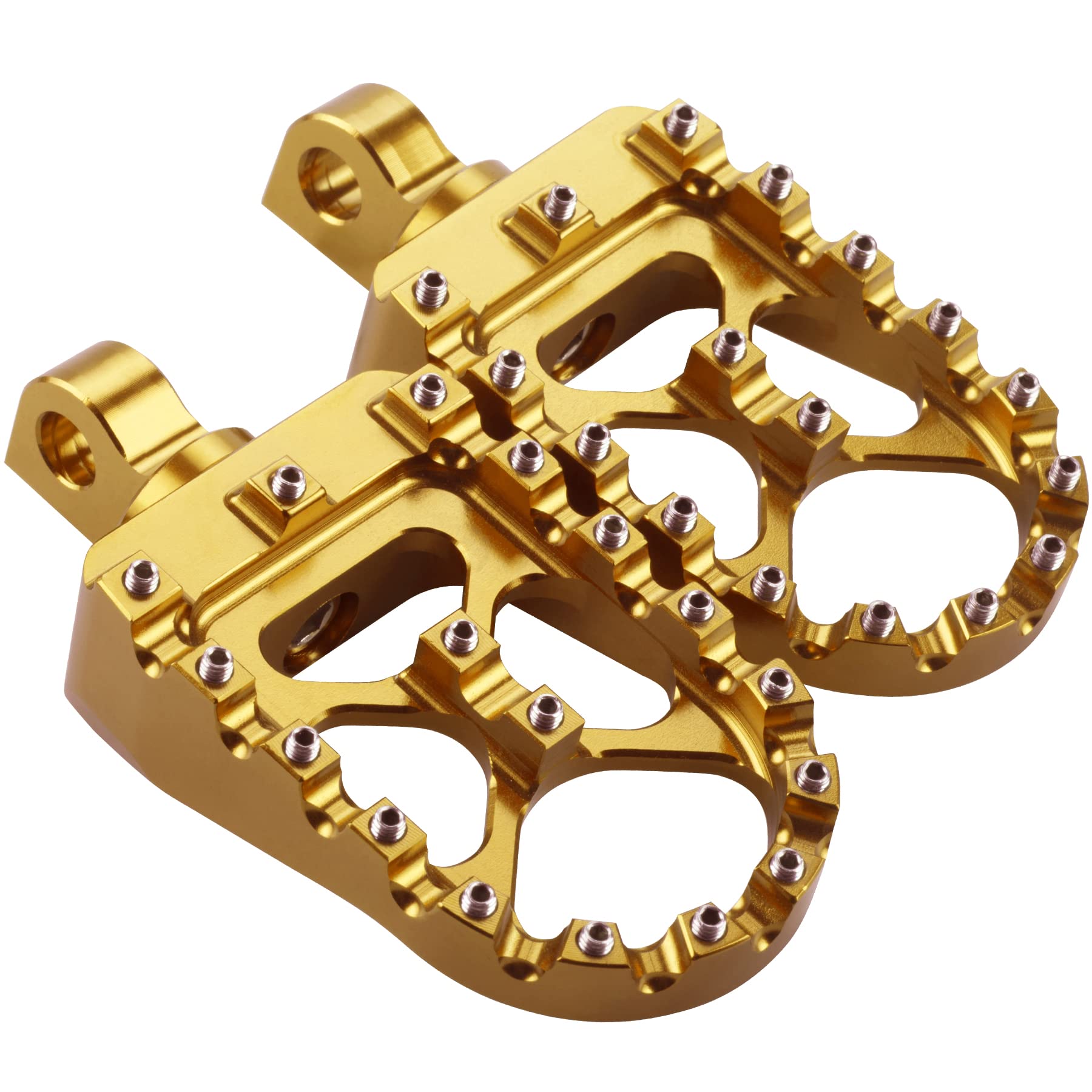 Foot Pegs Cnc Wide Footpeg Mx Bobber & Chopper Style Compatible With Harley Dyna Sportster Fatboy Iron 883, Motorcycle Footpegs 