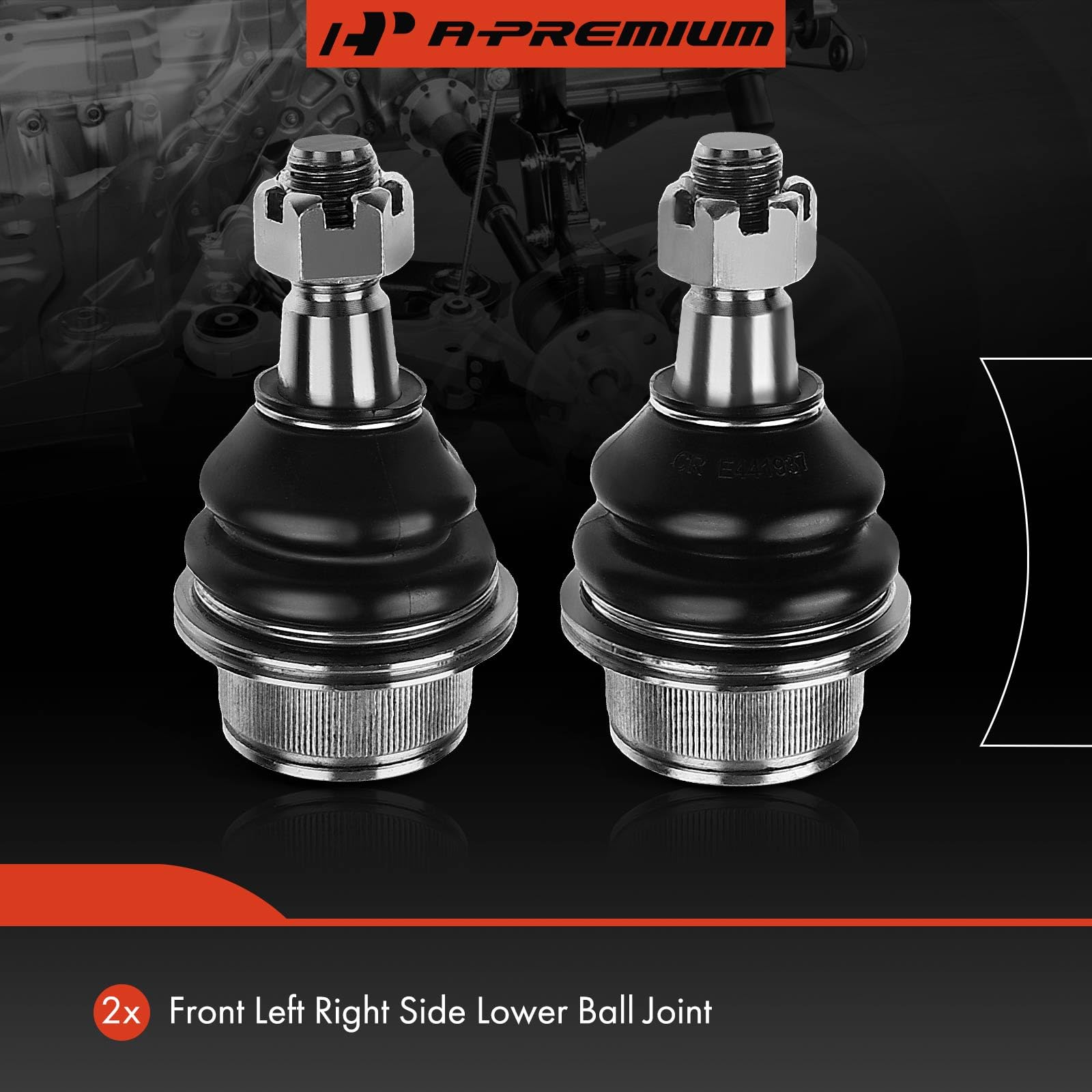 A-Premium 2 x Front Lower Ball Joint, Compatible with Chevy GMC Cadillac - 1999-2014 - Silverado 1500, Sierra 1500, Tahoe, Yukon