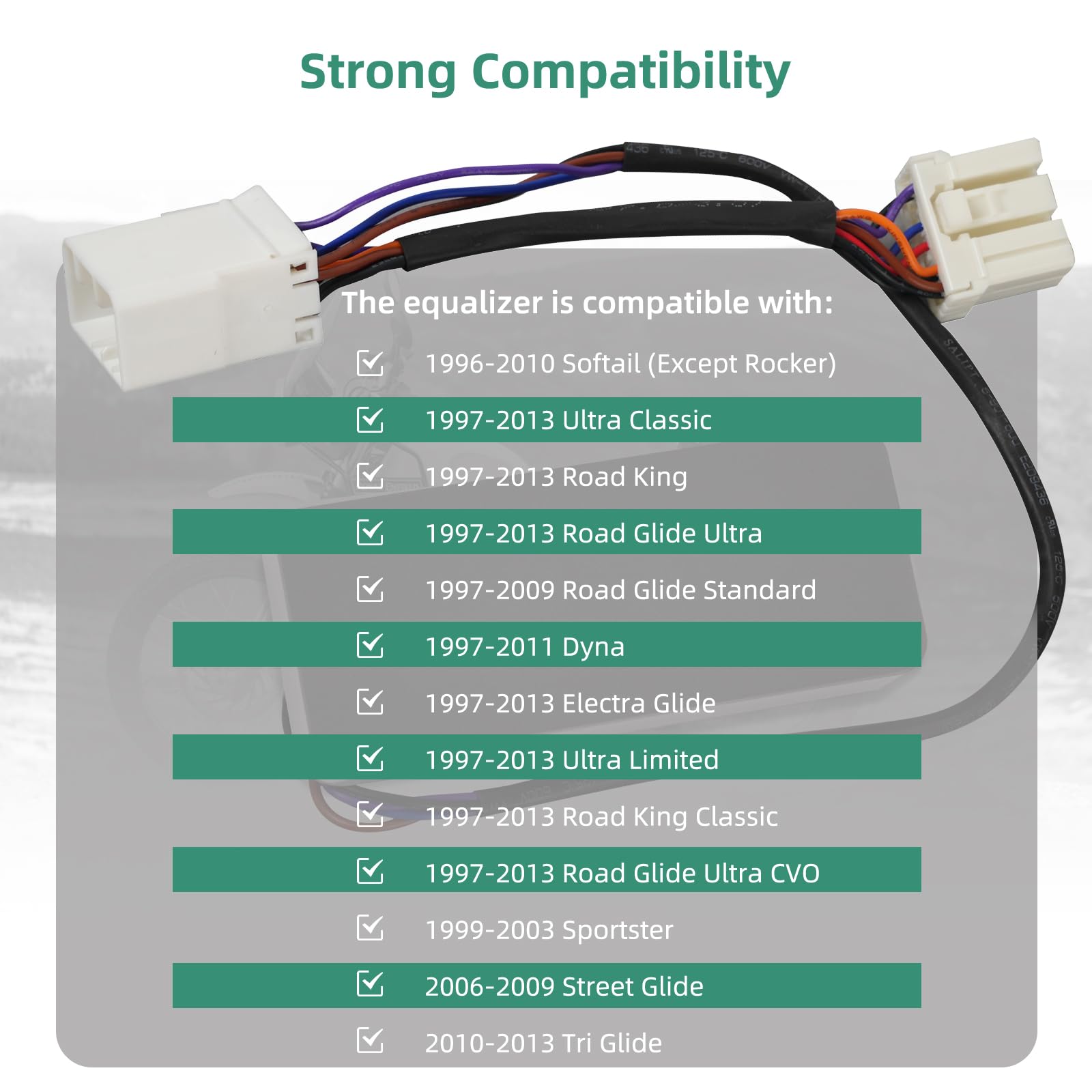 Briidea Load Equalizer And Stabilizer Controller/Resistor Compatible With Harley Davidson Motorcycle, Led Turn Signals, Plug And