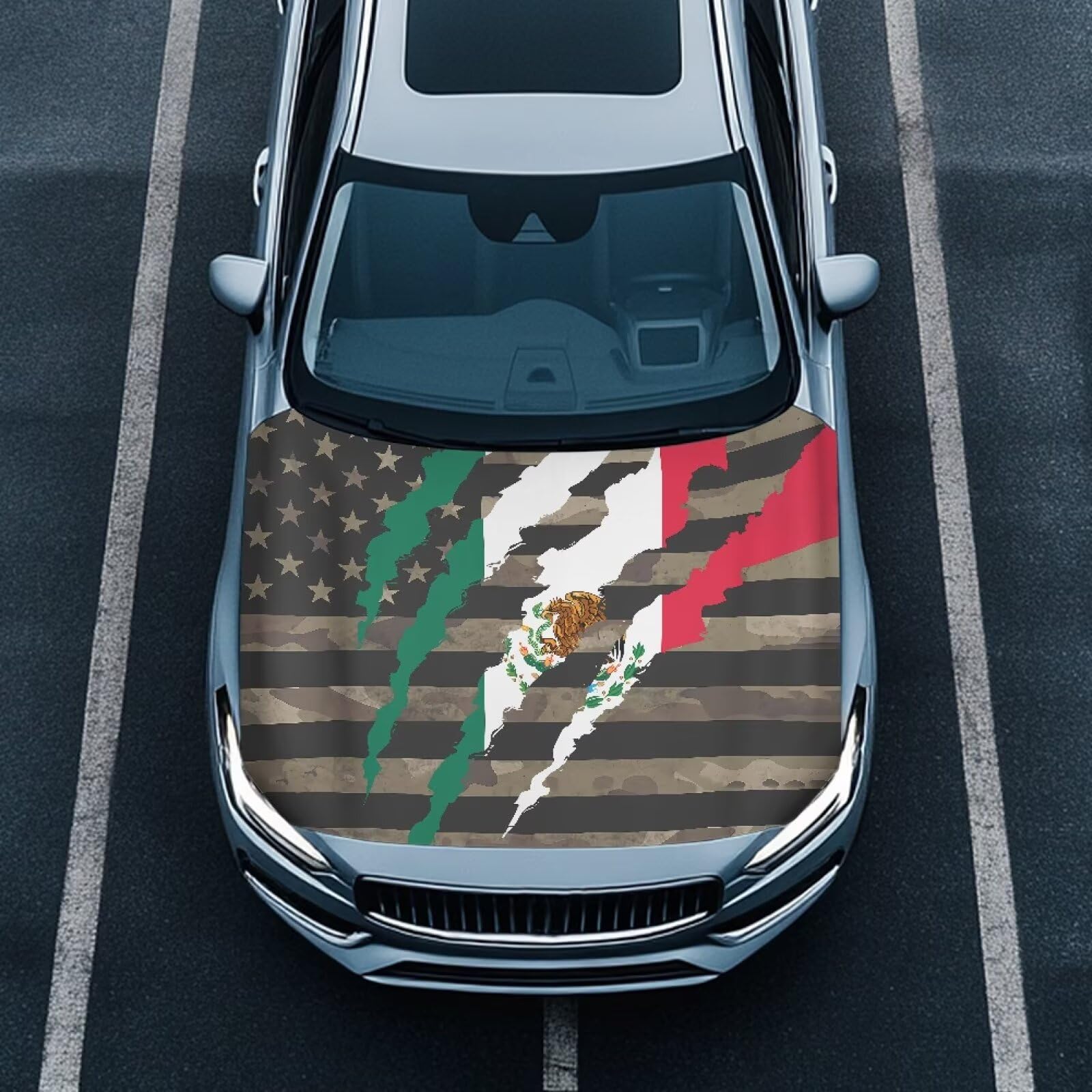 Car Hood Cover Protector 59  39 Inch Car Hood Wrap Blankets Stretchable Automotive Accessories for Most Sedans SUV Trucks Pickup