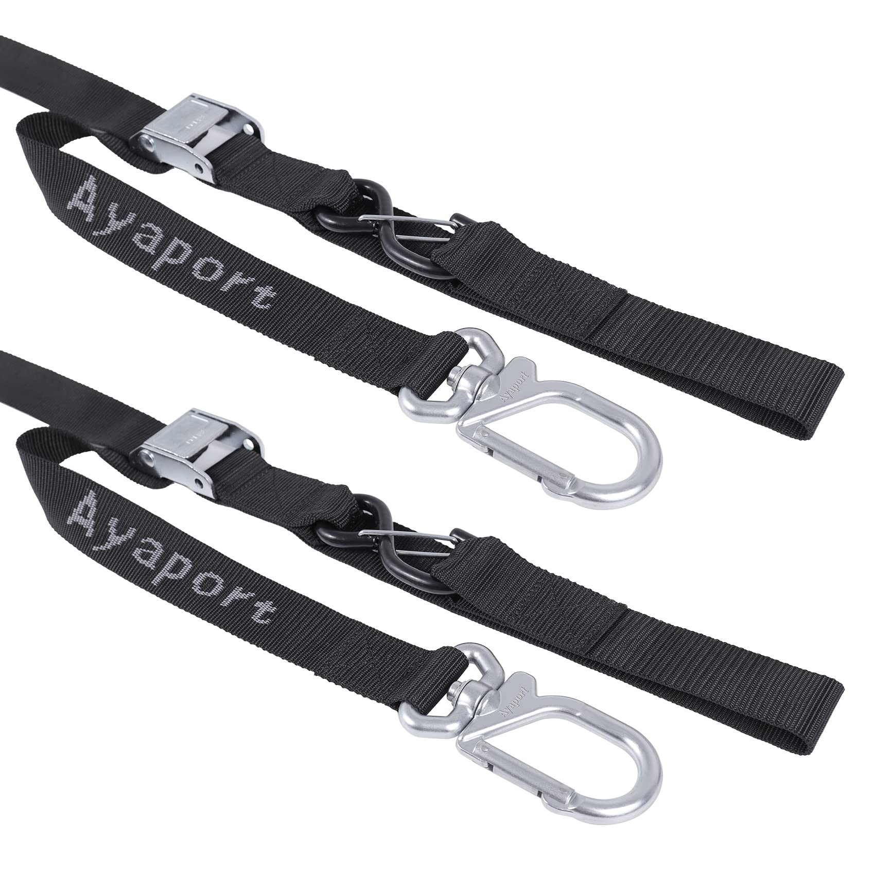 Ayaport Motorcycle Tie Down Straps 1.5    X 8 (With Swivel Carabiner Hooks) Cam Buckle Tie Downs, Handlebar Strap For Dirt Bike,