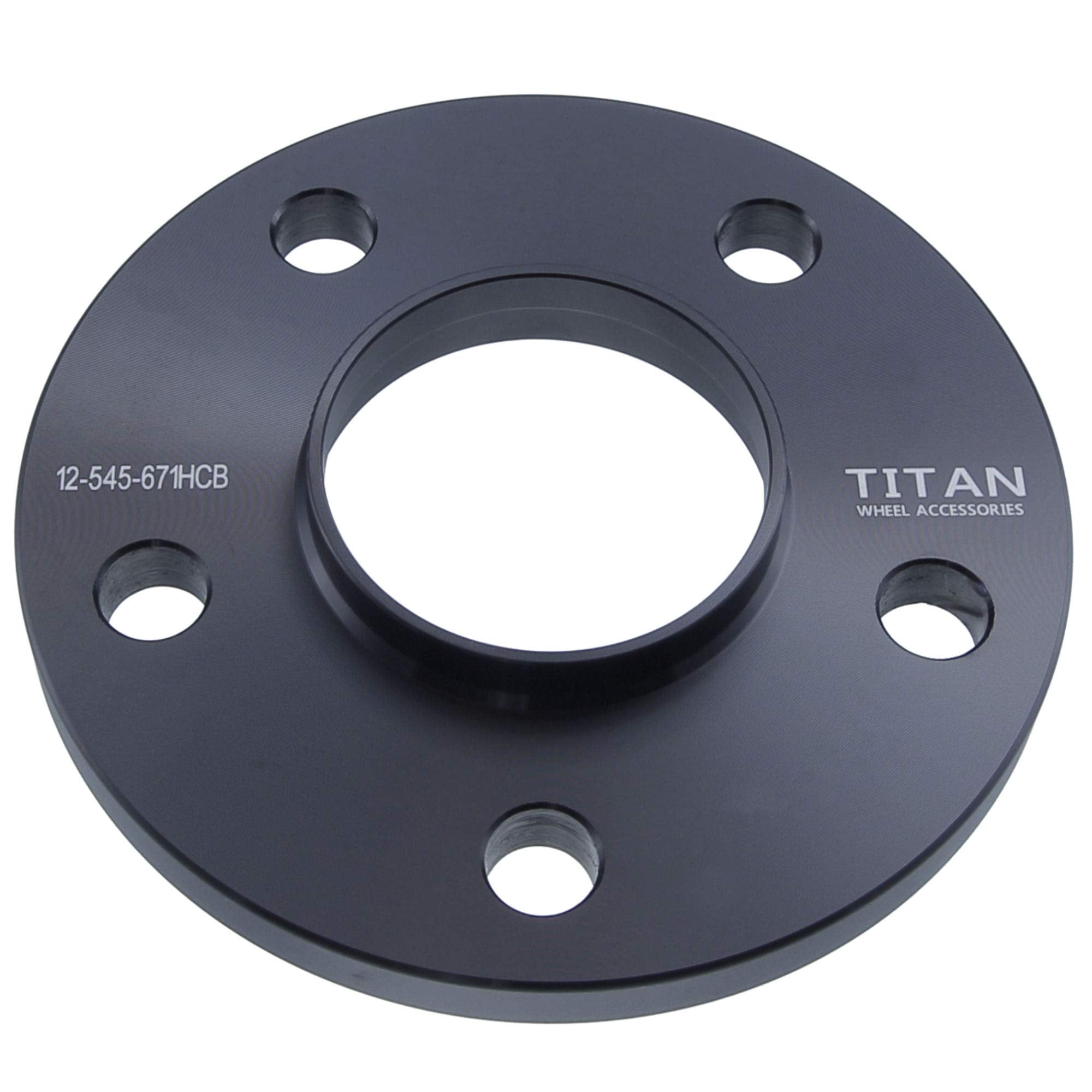 12mm 5x4.5 Hubcentric Wheel Spacers - Wider Stance, Increased Clearance, Fits Mitsubishi Lancer Evo - 12mm, 5x114.3, 67.1mm Hub,