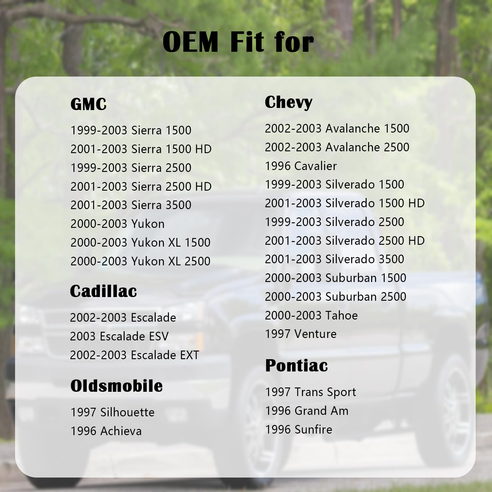 Gas Cap Fuel Cap For Chevrolet Gmc Cadillac, 1999-2003 Silverado/Sierra 1500 2500, 2000-2003 Yukon/Tahoe/Suburban 1500 2500, 200