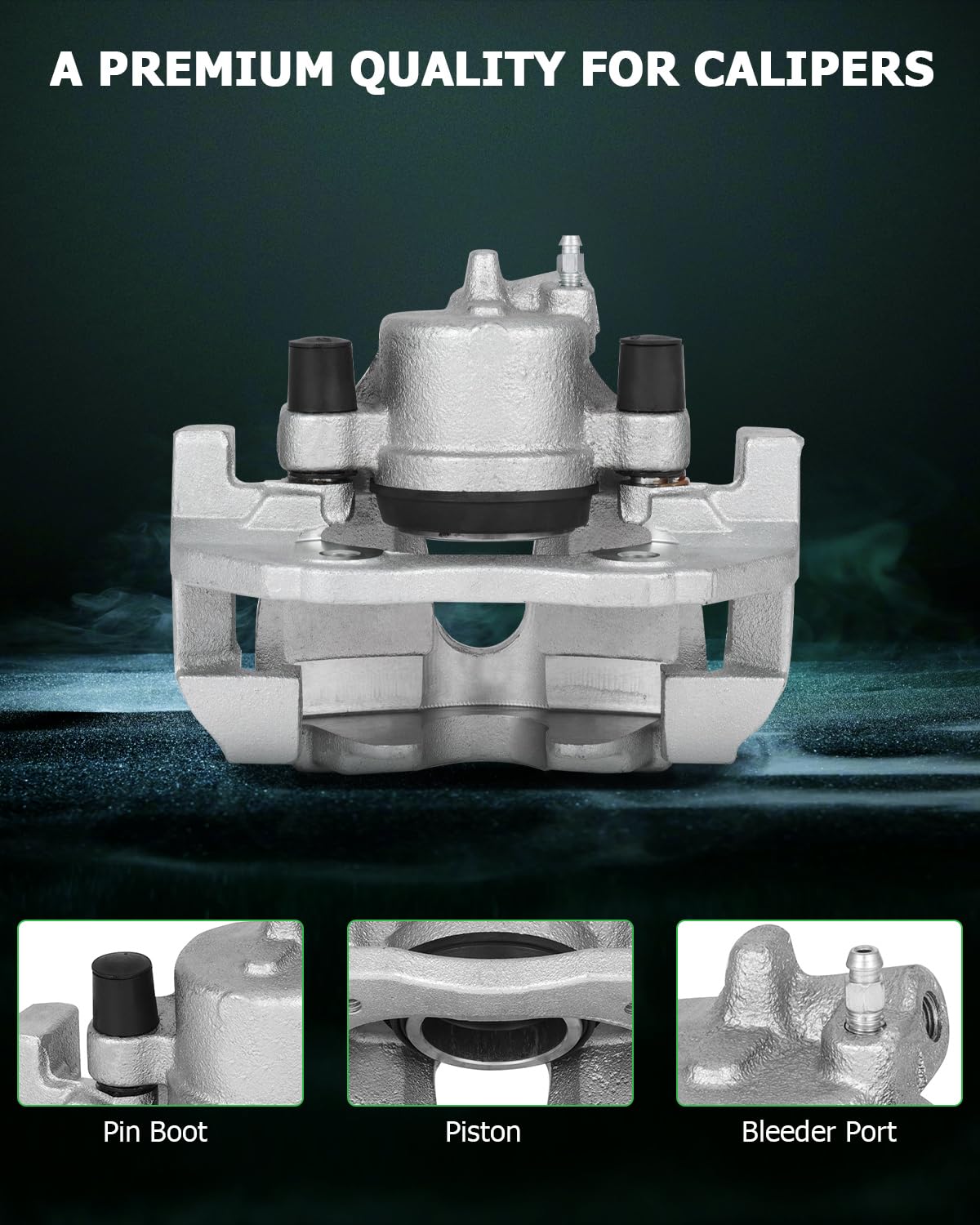 Scitoo Front Left+Right Brake Calipers With Bracket 18B4948 18B4949 Compatible For Ford For Focus 2004-2007