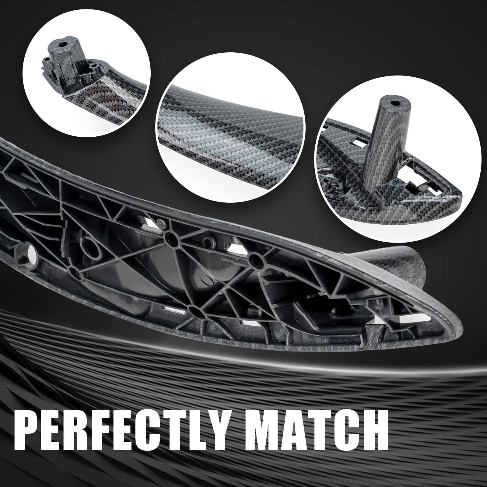 Weileite Front Right Passenger Side Interior Inner Inside Door Pull Handle Grab Fit Bmw 320,328,330,335,M3 F30/F31/F34/F80 2012-