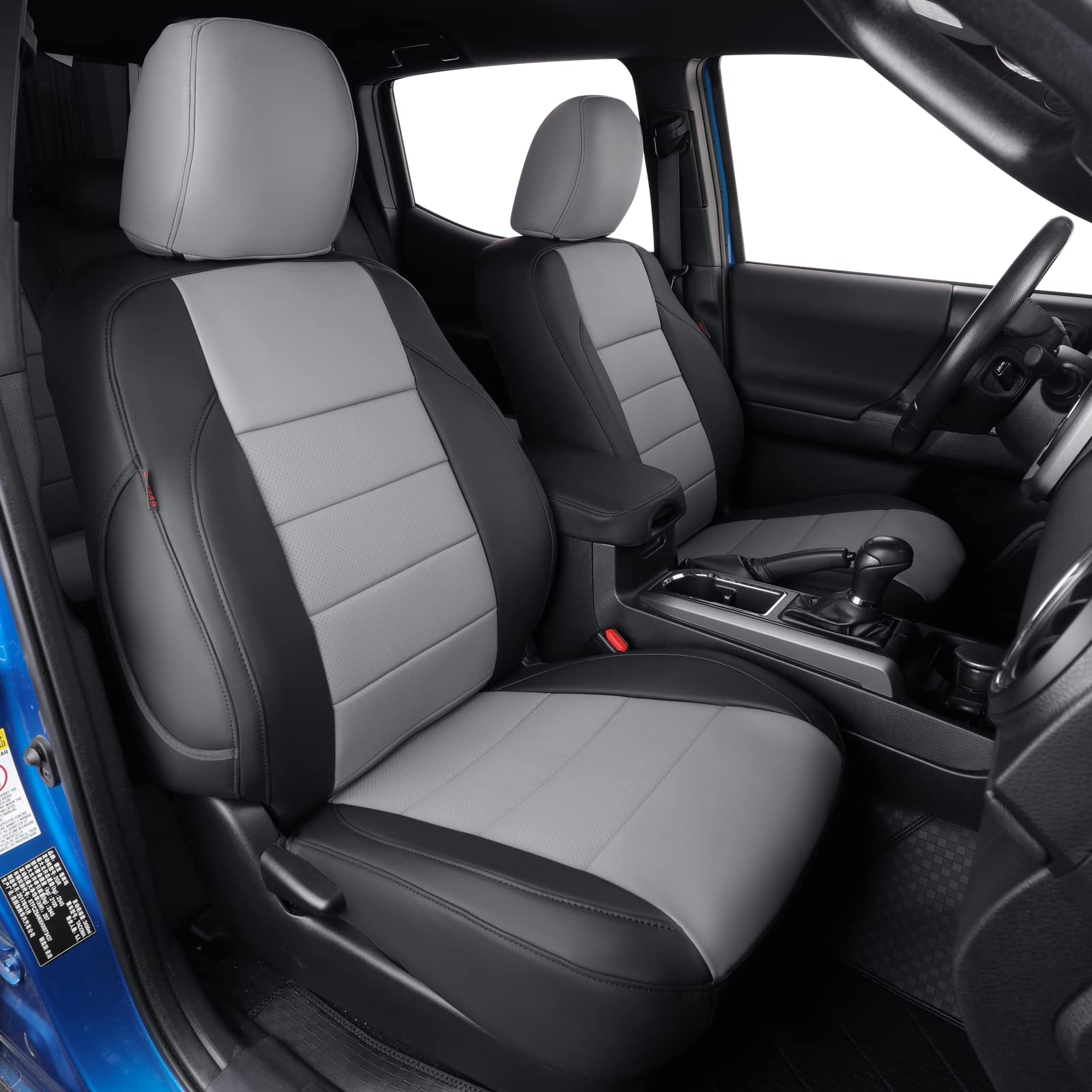 Coverdream Tacoma Hybrid Leather Seat Covers Custom Fit For 2024 2025 Toyota Tacoma Trd Sport,Trd Off-Road,Limited,Trailhunter,F