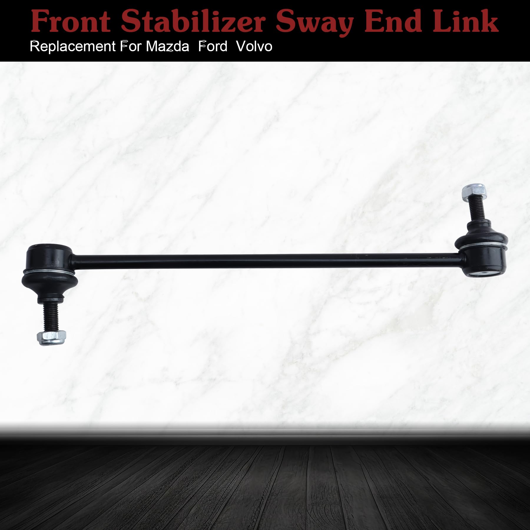 Stiueoav K750554 Sway Bar Link - Front Stabilizer End Link Compatible With 2010-2013 Mazda 3?2012-2018 Ford Focus?2007-2014 Volv