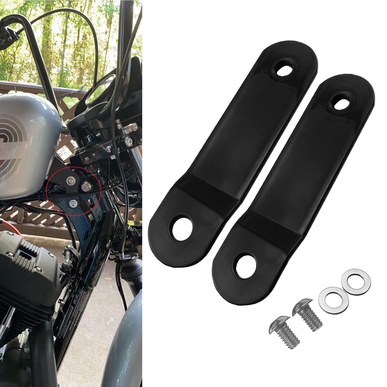 3 Inches Motorcycle Gas Tank Lift Riser Kit For Harley Touring Dynas 1999 And Up Sportsters 1995 And Up Softails 1999 2007