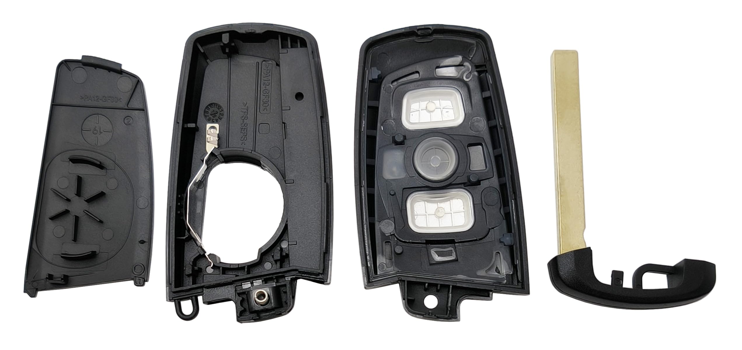 Replacement Key Fob Cover for BMW 1 2 3 4 5 6 7 Series X3 M2 F Series 235ix 320 E90 E92 E93 X5 F10 F20 F30 F40 Keyless Entry Key