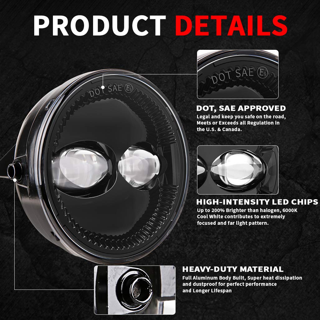 Z-Offroad Dot Approved Led Fog Lights For 2006-2014 Ford F150 2006 2007 2008 2009 2010 2011 2012 2013 2014 F150, Bumper Driving