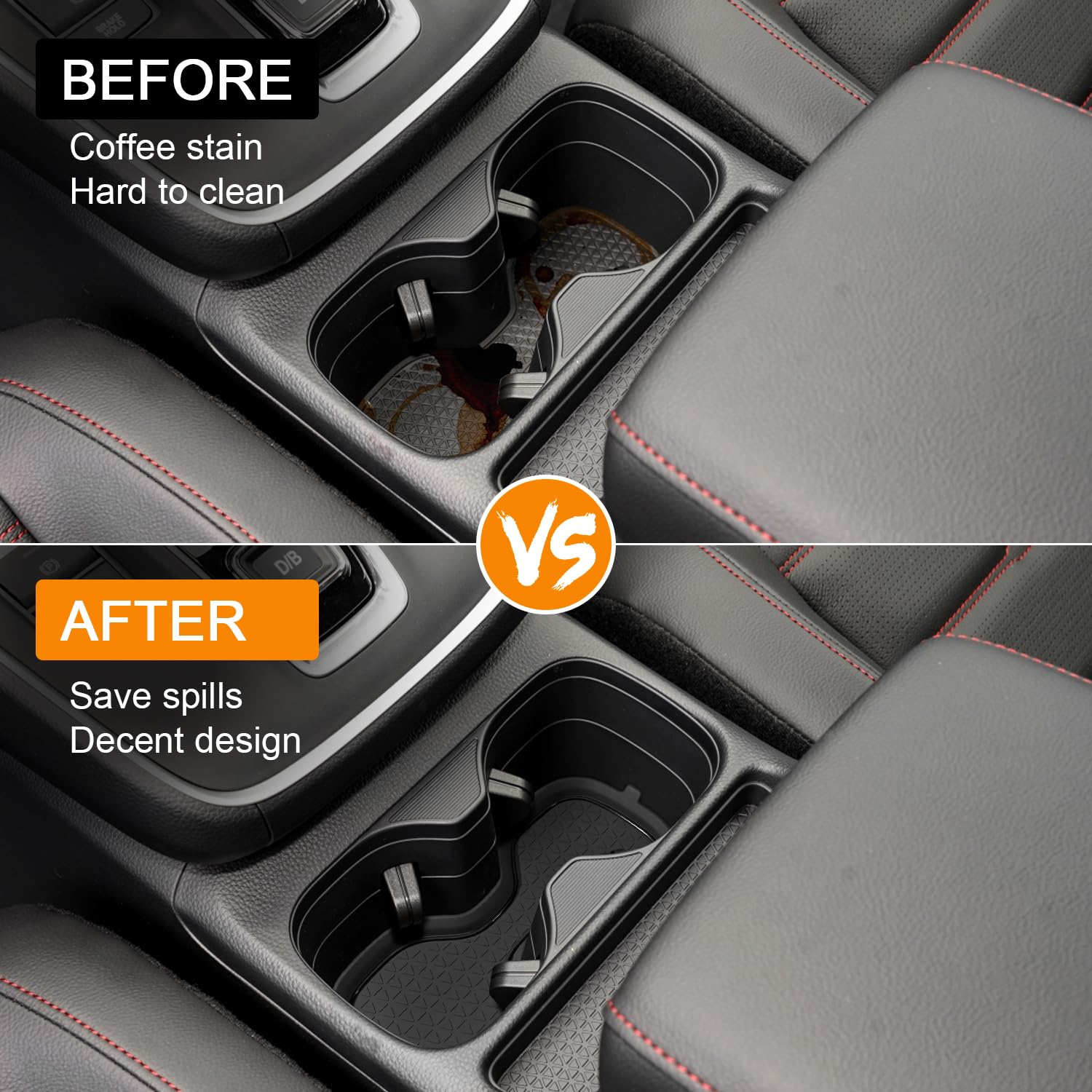 Kentuto 3D Cup Holder For Honda Crv Accessories 2023 2024 2025 Center Console Liner Inserts Silicone Anti-Dust Mat Pad Interior