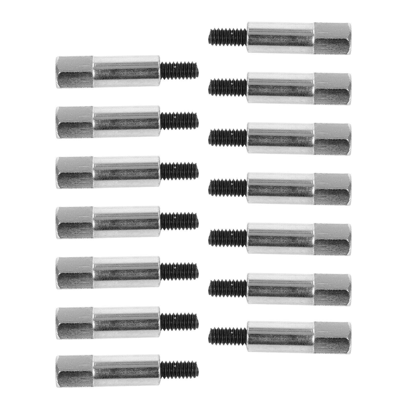 Magqoo 14Pcs Chrome Stud Kit Big Block Valve Cover Bolt Set Replacement For Chevy Fits Bbc 396 427 454 502 Engines