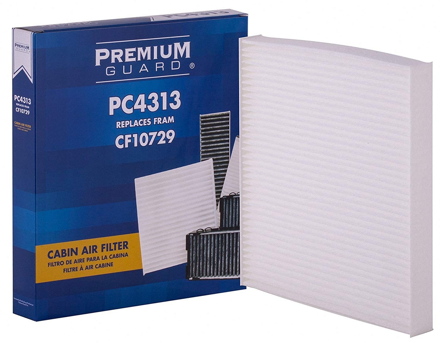 Pg Cabin Air Filter Pc4313 | Fits 2011-2015 Ram 1500, 2007-2017 Jeep Patriot, 2011-2019 Dodge Journey, 2007-2017 Jeep Compass, 2
