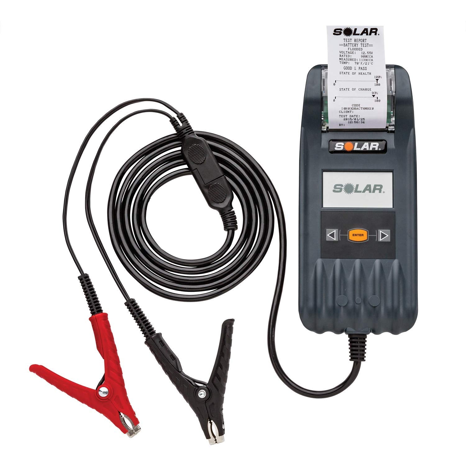 Clore Automotive SOLAR BA327 20-2000 CCA Electronic Battery and System Tester with Printer, One Size, Factory