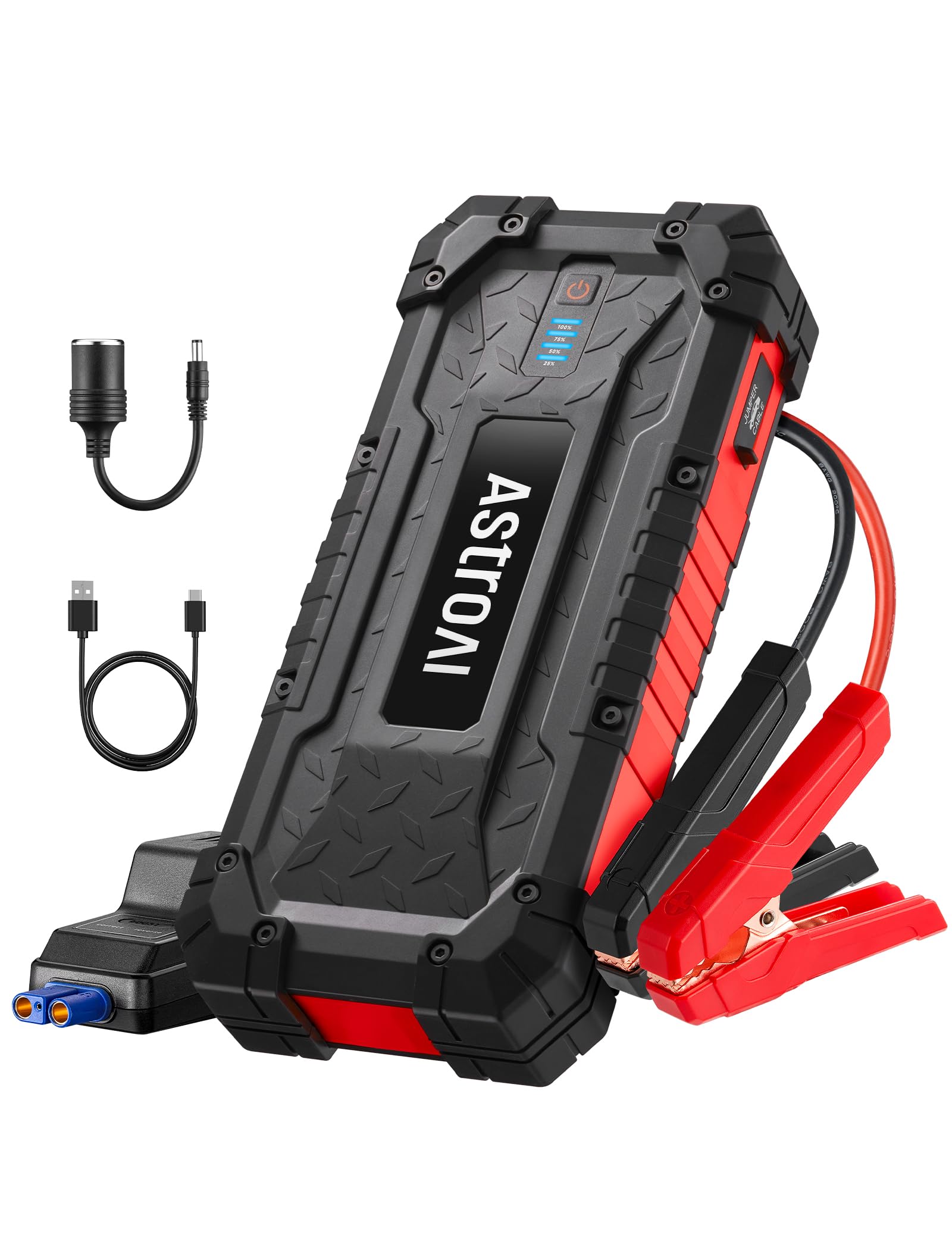 Astroai S8 Ultra Jump Starter Battery Pack, 4000A Battery Jump Starter With Wall Charger For Up To 10.0L Gas & 8.0L Diesel Engin
