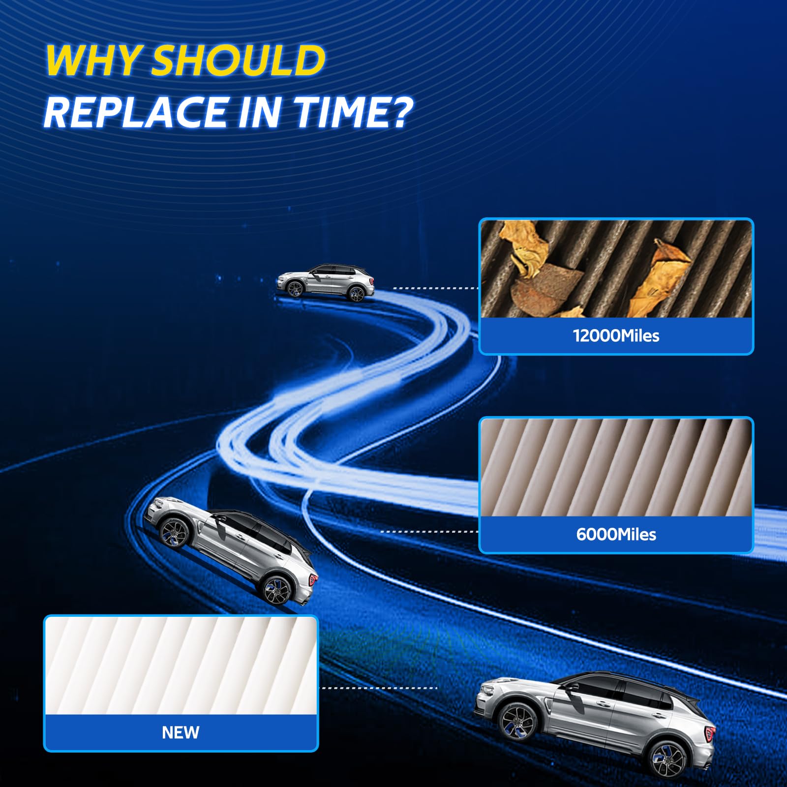 E-Longwell Engine Air Filter for Mazda 3, CX-30, CX-50 - Plastic, Model E99516, 2019-2023