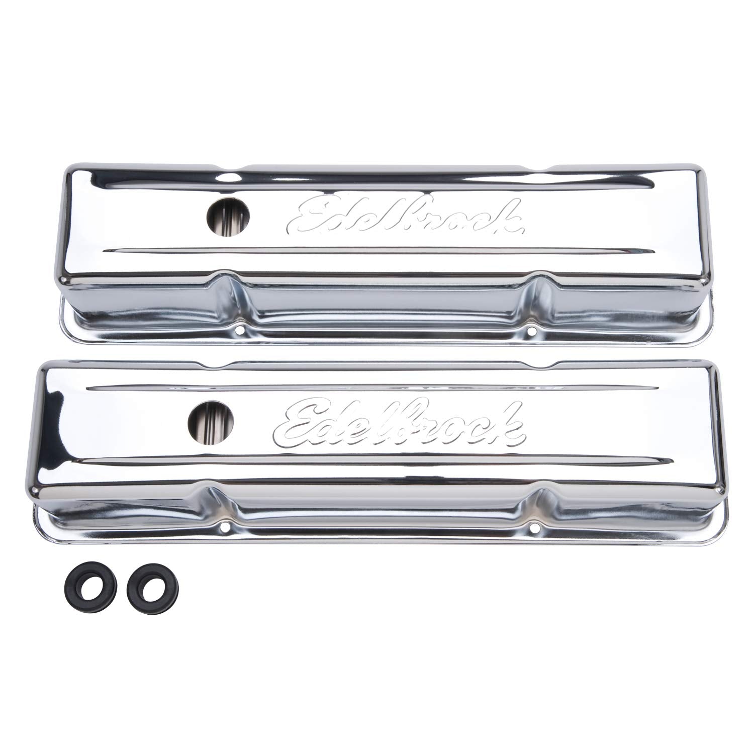 Edelbrock 4649 Signature Series Chrome Valve Cover