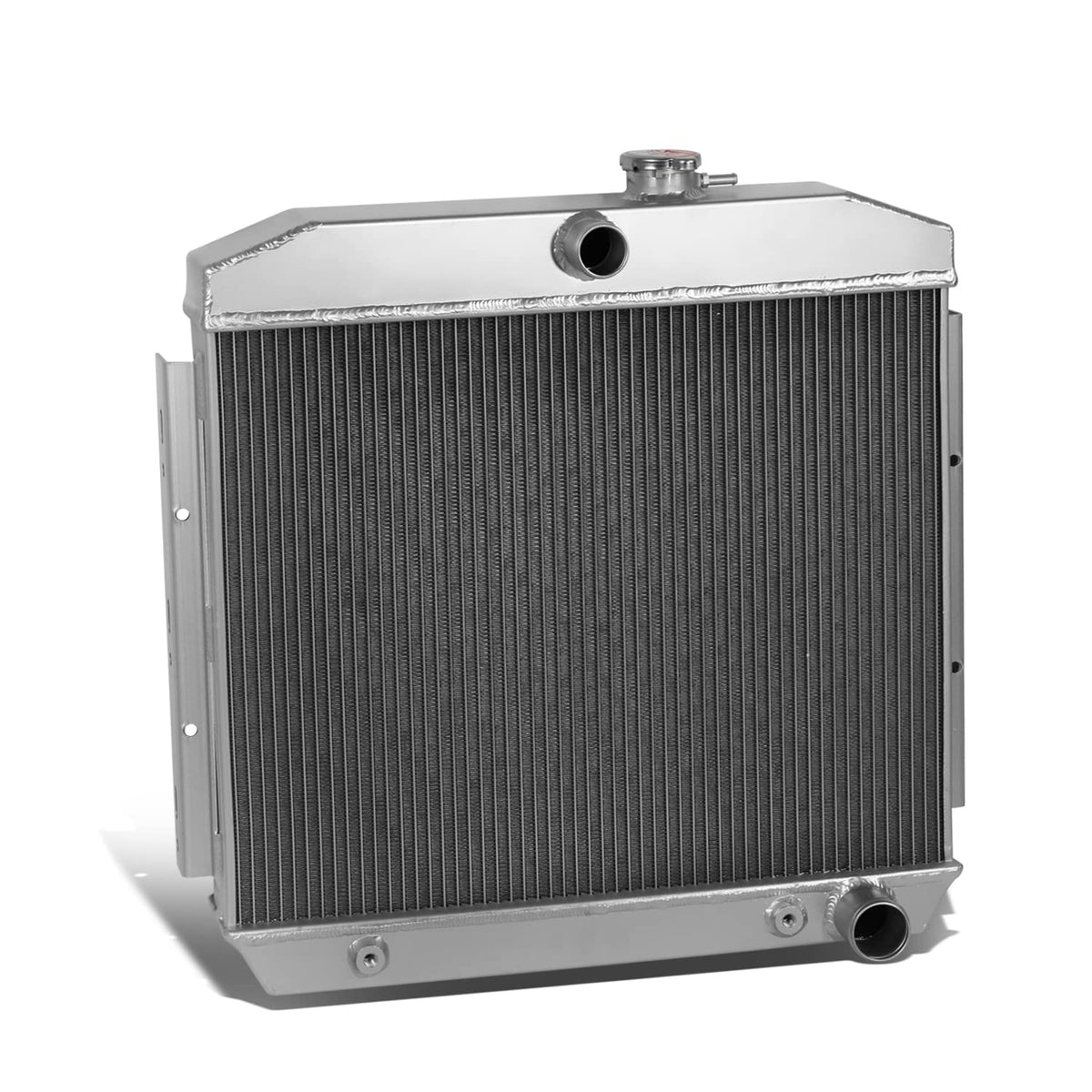 DNA Motoring RA-SBC55-3 3-Row Full Aluminum Radiator Compatible with 55-57 Bel-Air/Nomad/Del Ray 4.3L/4.6L V8 MT