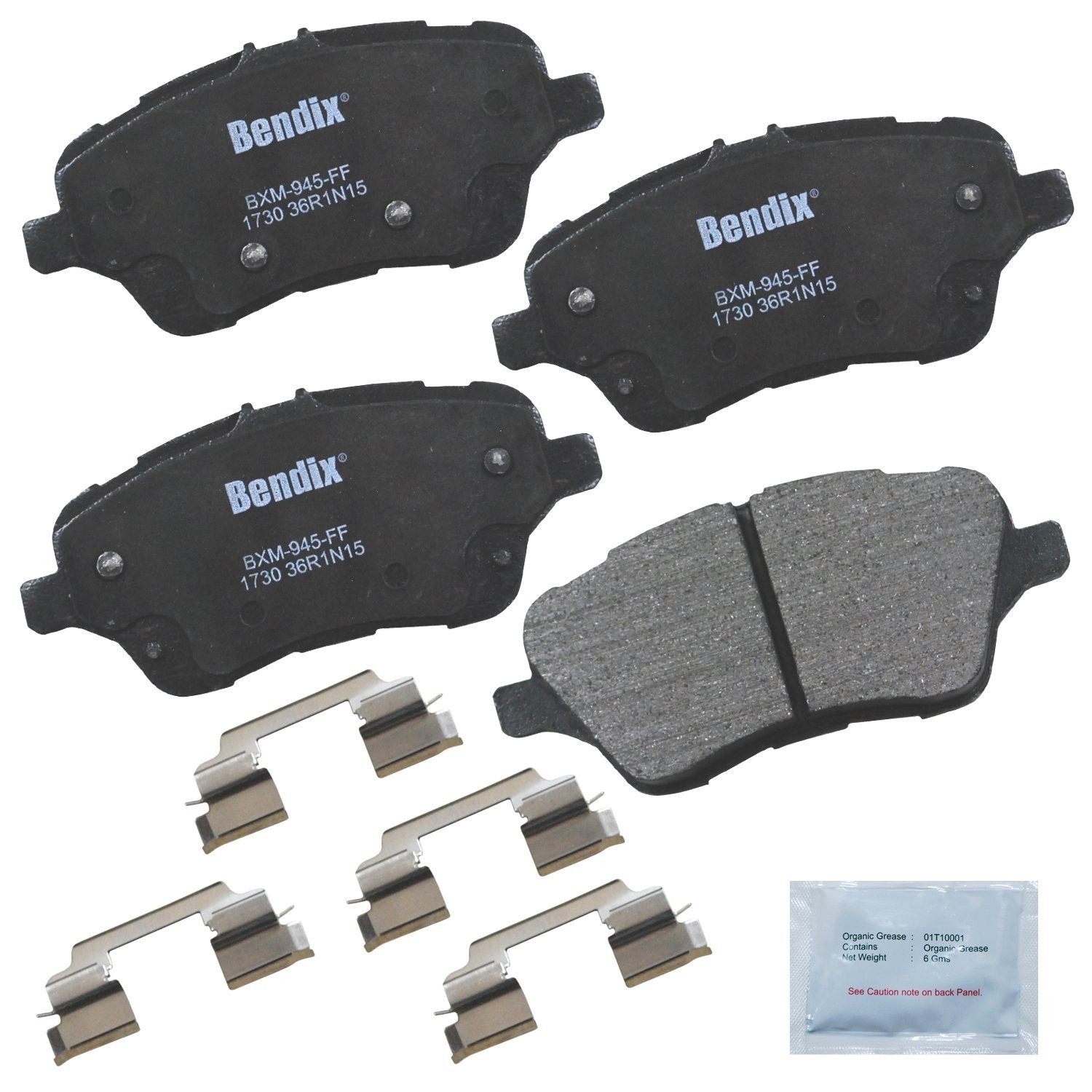 Bendix Priority1 Cfm1730 Semi-Metallic Front Brake Pads For Ford Fiesta 2019-2014