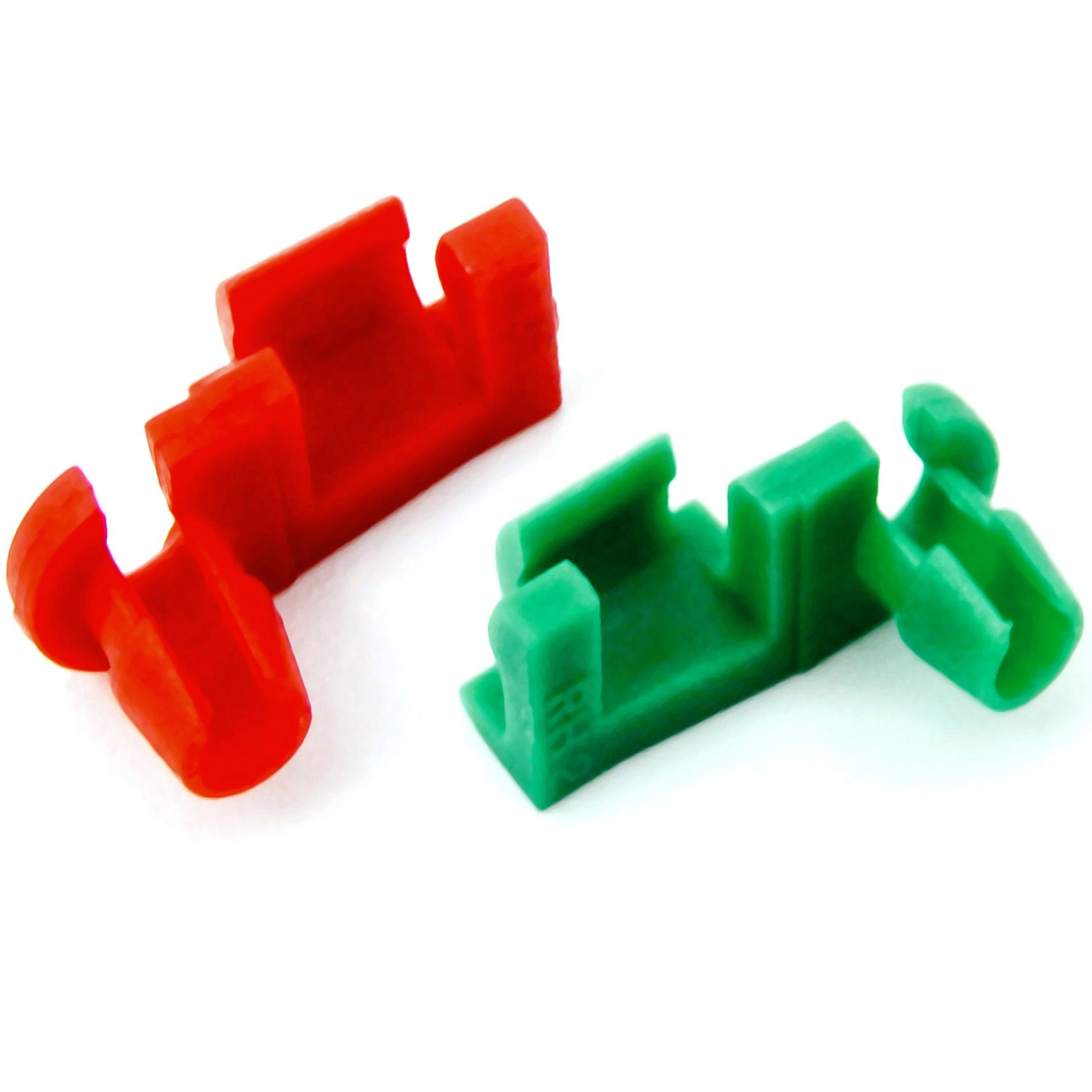 Red Hound Auto Tailgate Handle Rod Clip for Chevy GMC Silverado Sierra, 2 Pairs, OEM Replacement, Green/Red, One Size
