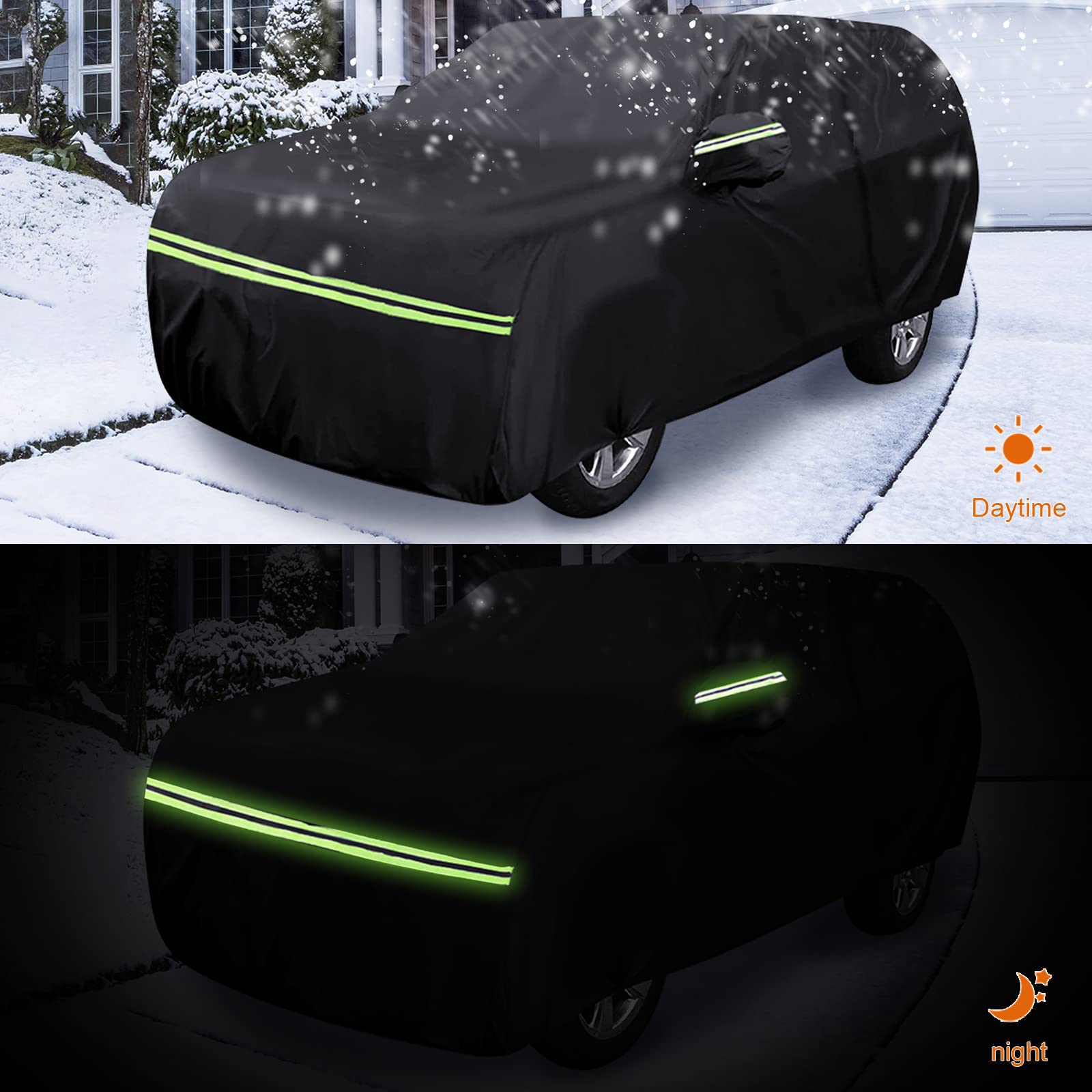 Waterproof Car Covers Replace For 2004-2025 Mercedes Benz G-Class 500 550 650, 6 Layers All Weather Car Cover With Zipper Door &