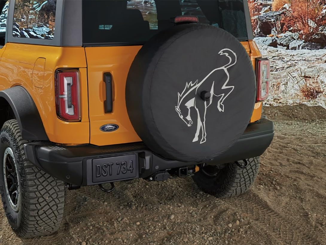 2021-2024 Ford Bronco OEM Abstract Bucking Bronco 32 Spare Wheel Tire Cover M2DZ-9945026-A