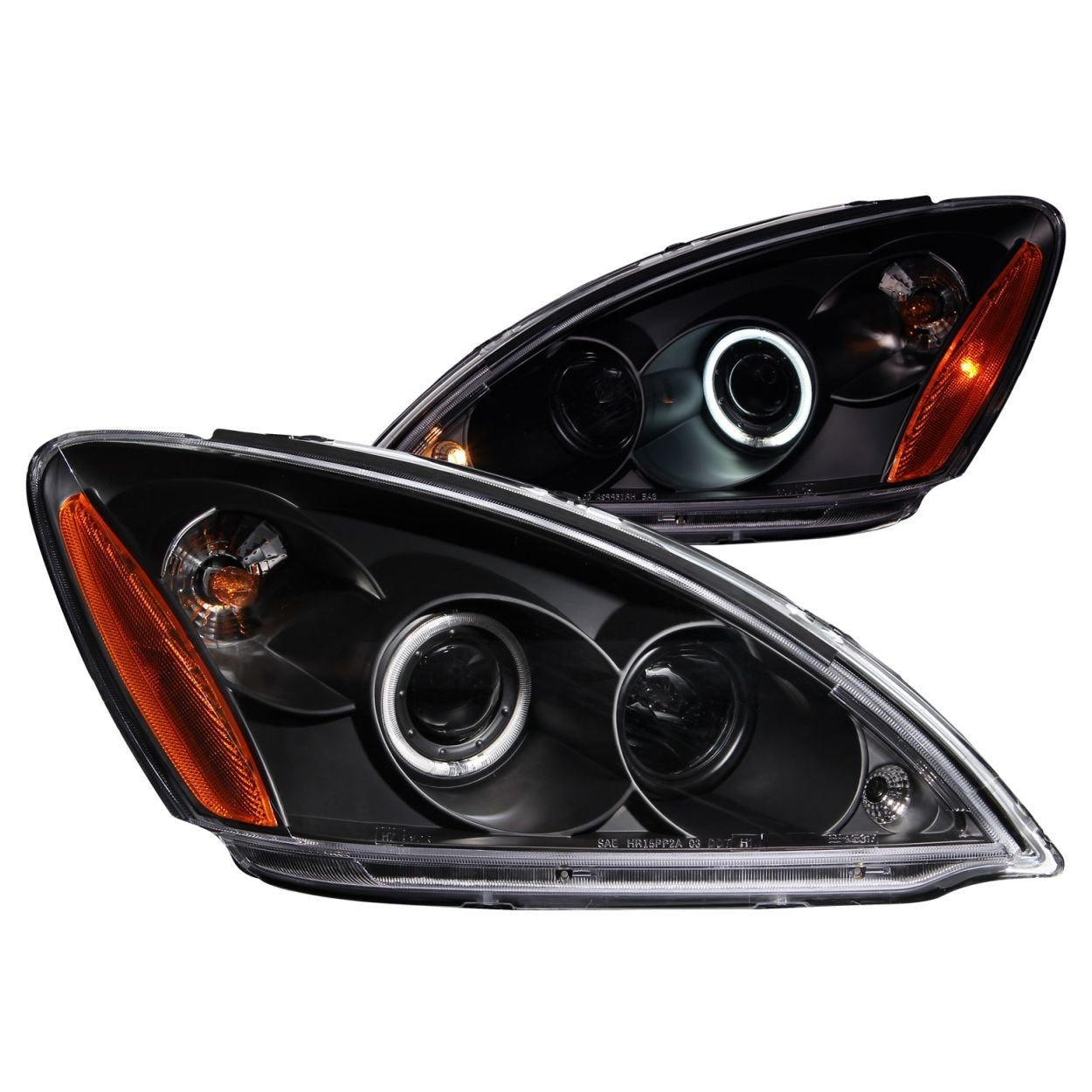 Anzo Usa 121102 Projector Headlight Set W/Ccfl Halo-Black