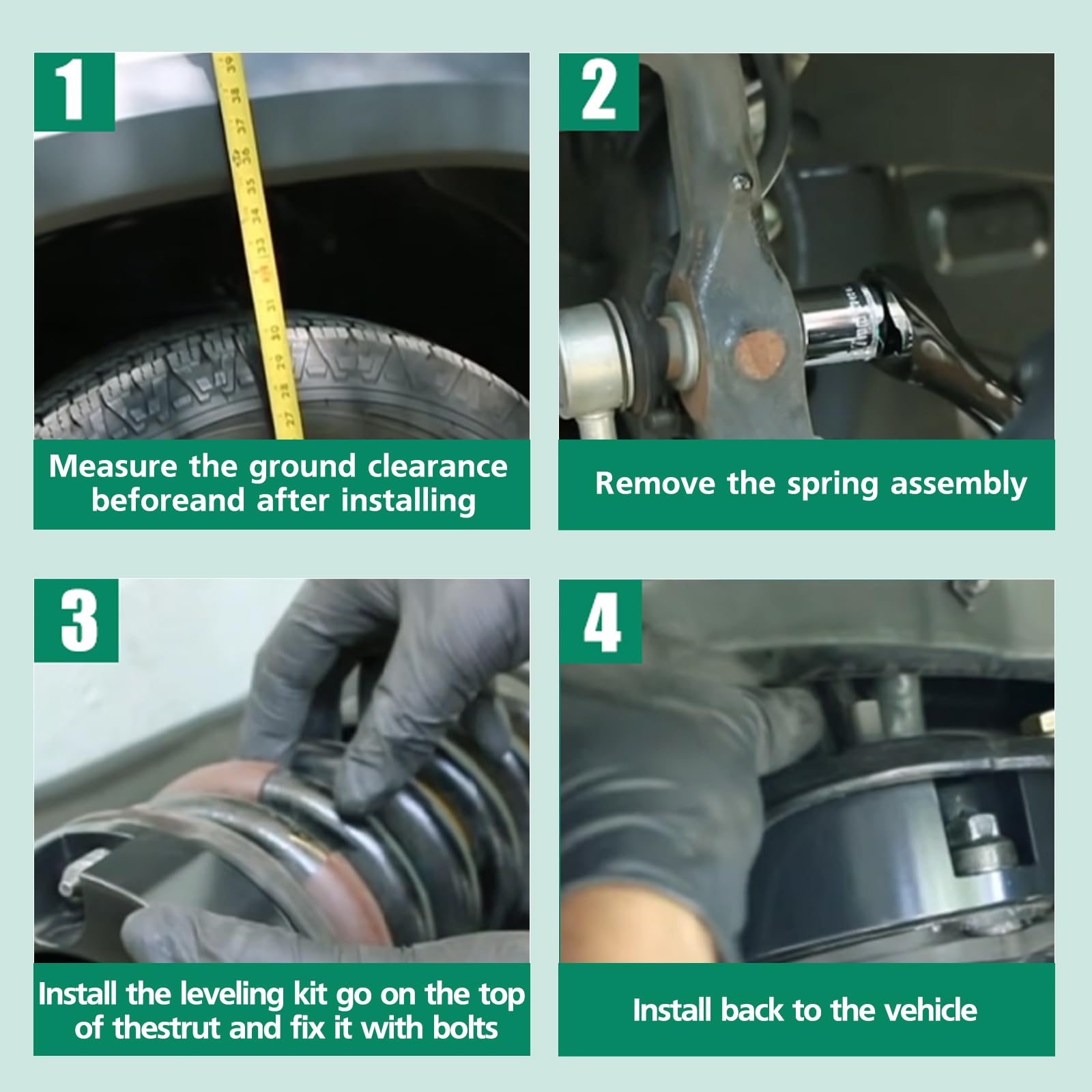 SCITOO Leveling Lift Kit 2 inch Lifts for F-150 Front Strut Spacer Suspension Lift Kit Lift Spacers 2'' Compatible fits for 2004