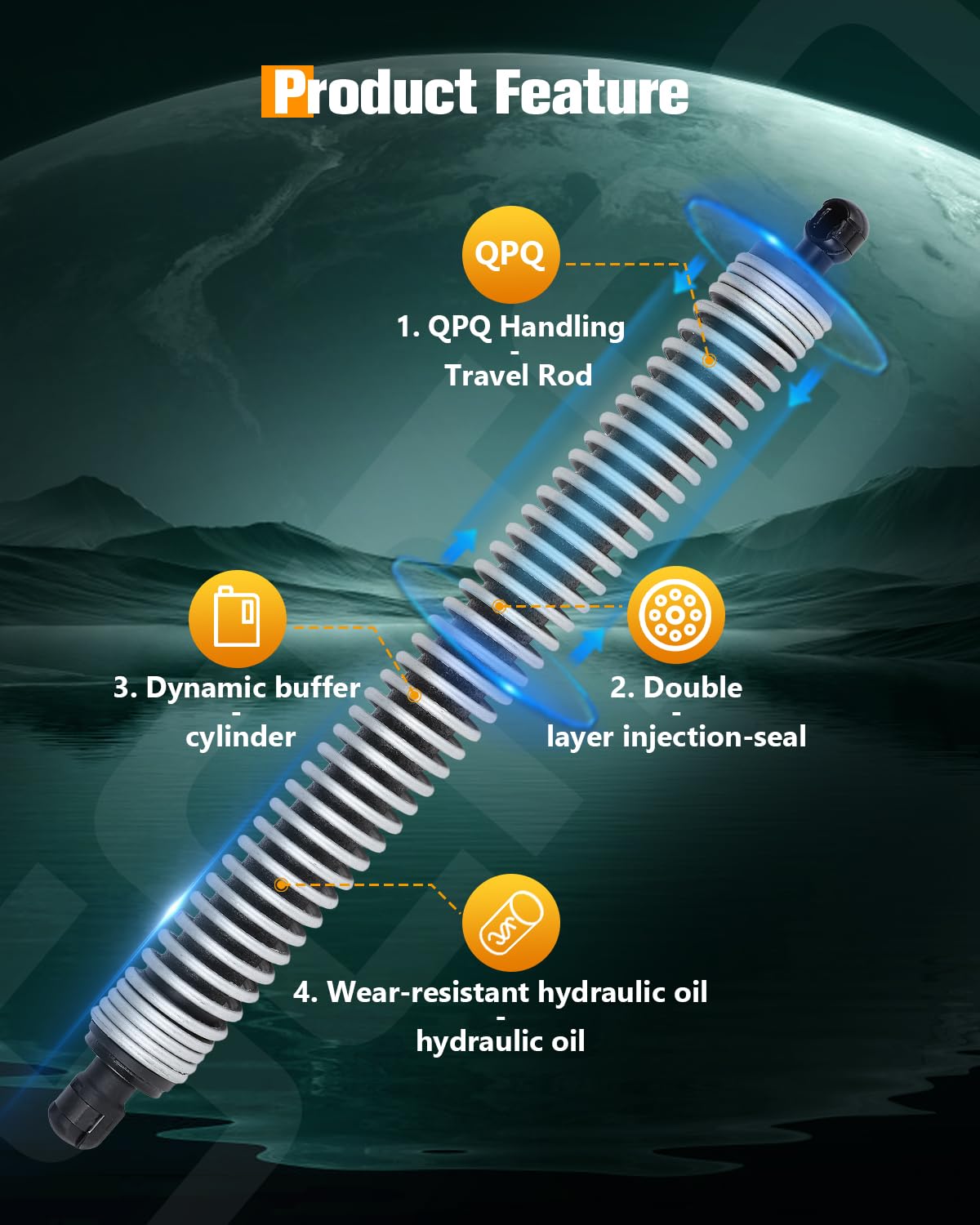 Scitoo Rear Left Tailgate Power Lift Support Shock Strut Fit For Bmw 530E Xdrive Iperformance 2018,For Bmw 530I 2017-2018,For Bm