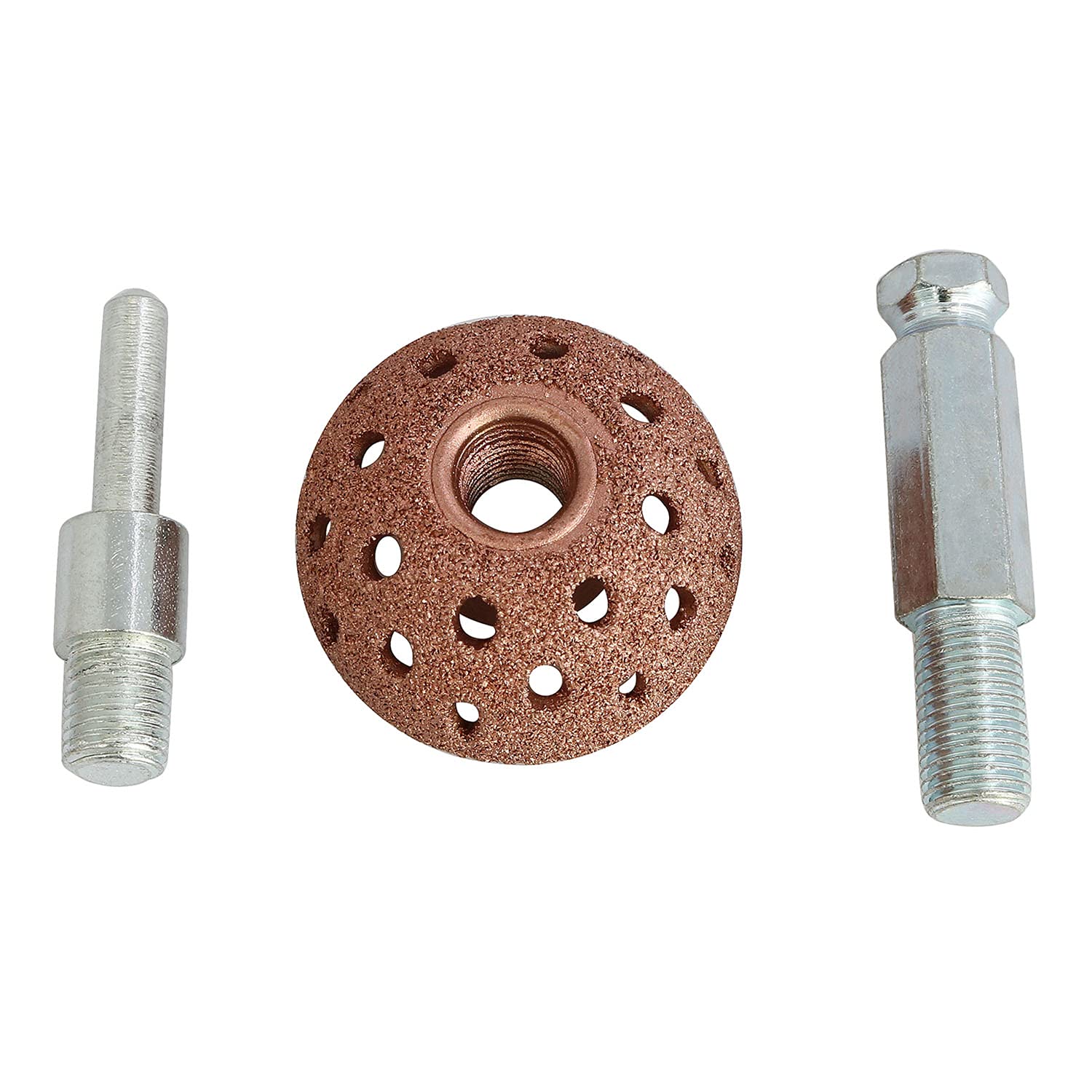 Longdex 38Mm Tire Buffer Wheel Tire Repair Grinding Head Coarse Grit Buffing Wheel With Linking Rod Abrasive Tool 70 Grit