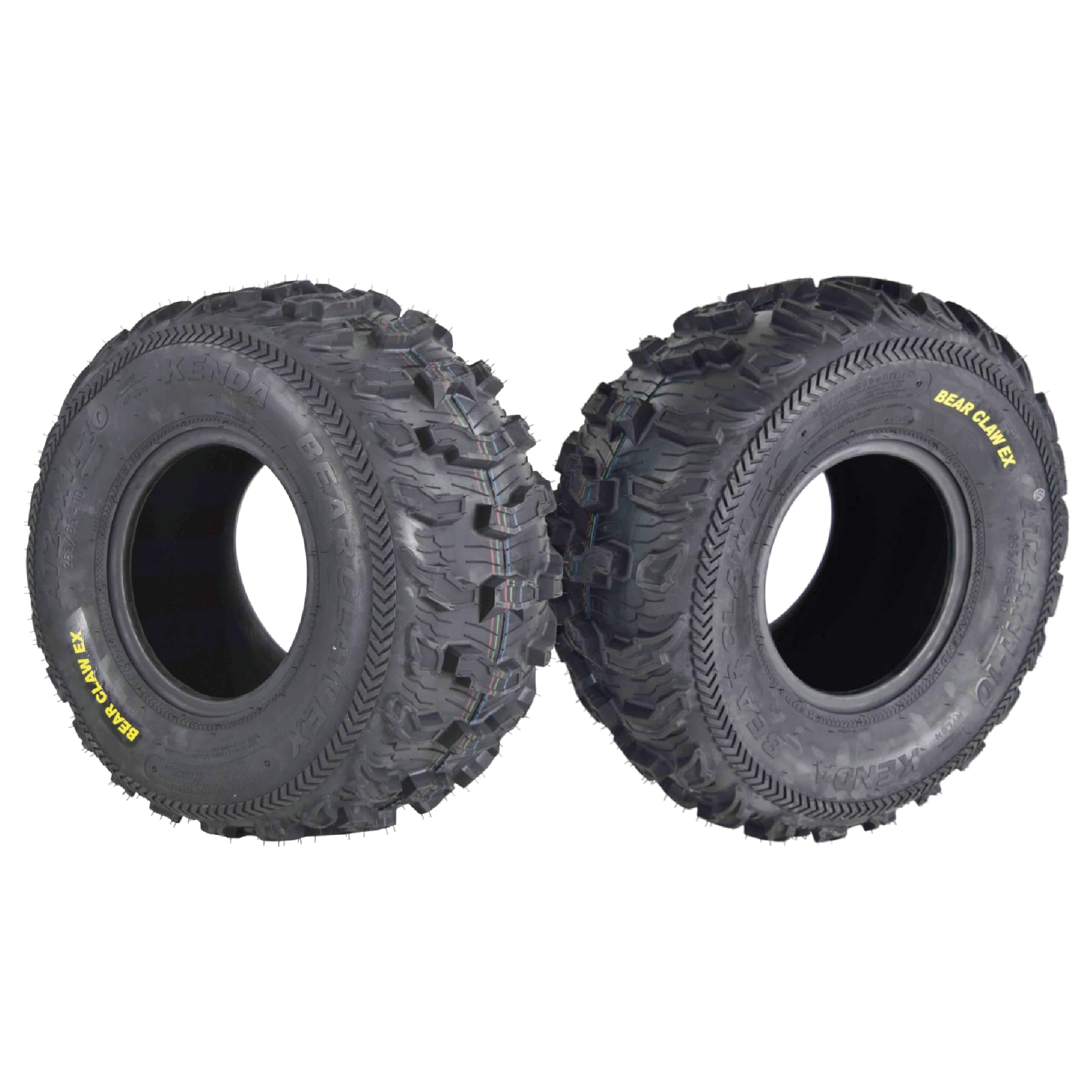 Kenda Bearclaw Ex K573-24X11-10 Rear Tires For All Terrain (Atv), Utv, And Side By Side (Sxs) Vehicles - 6-Ply - Bear Claw Ex 24