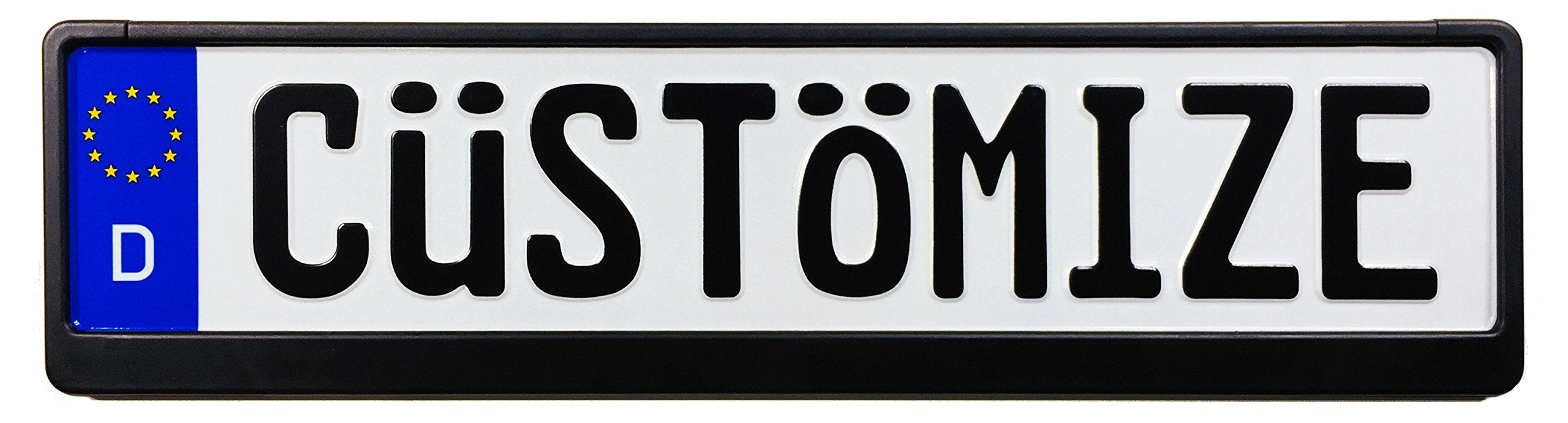 Custom German License Plate (Custom Plate With Frame)