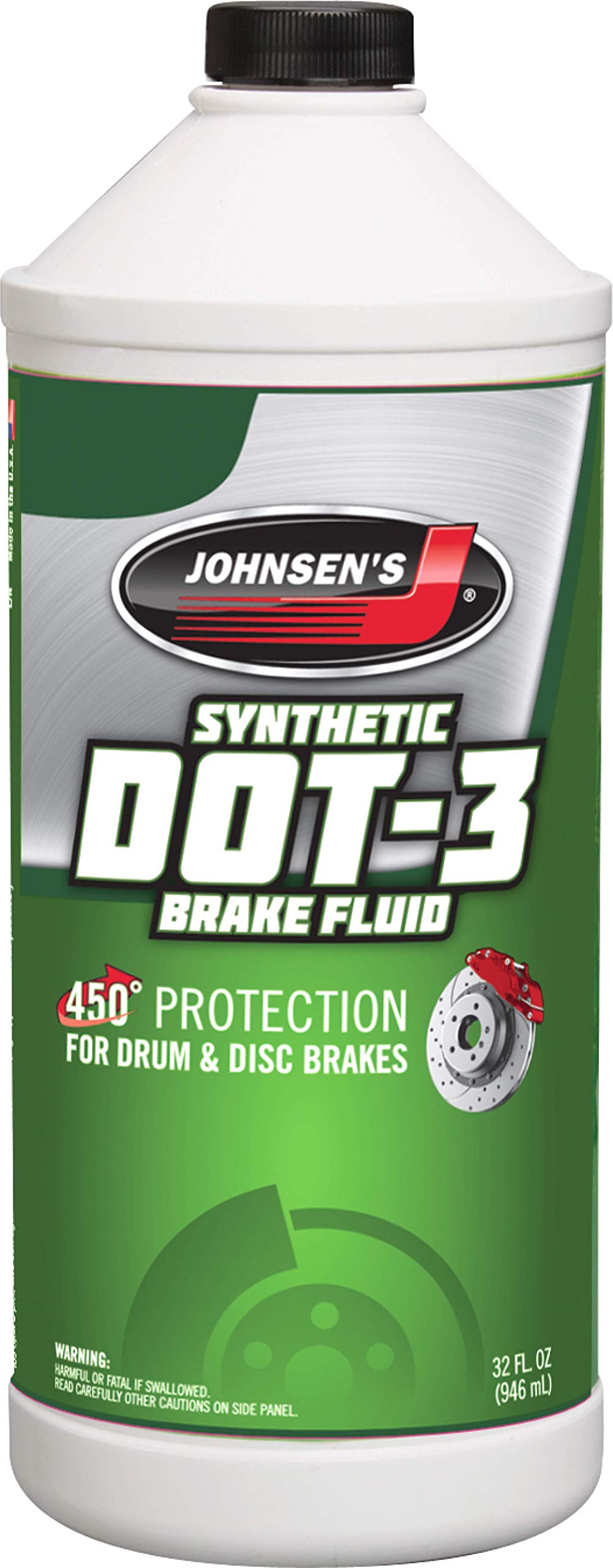 Johnsen'S 2232 Premium Dot-3 Brake Fluid - 32 Oz.